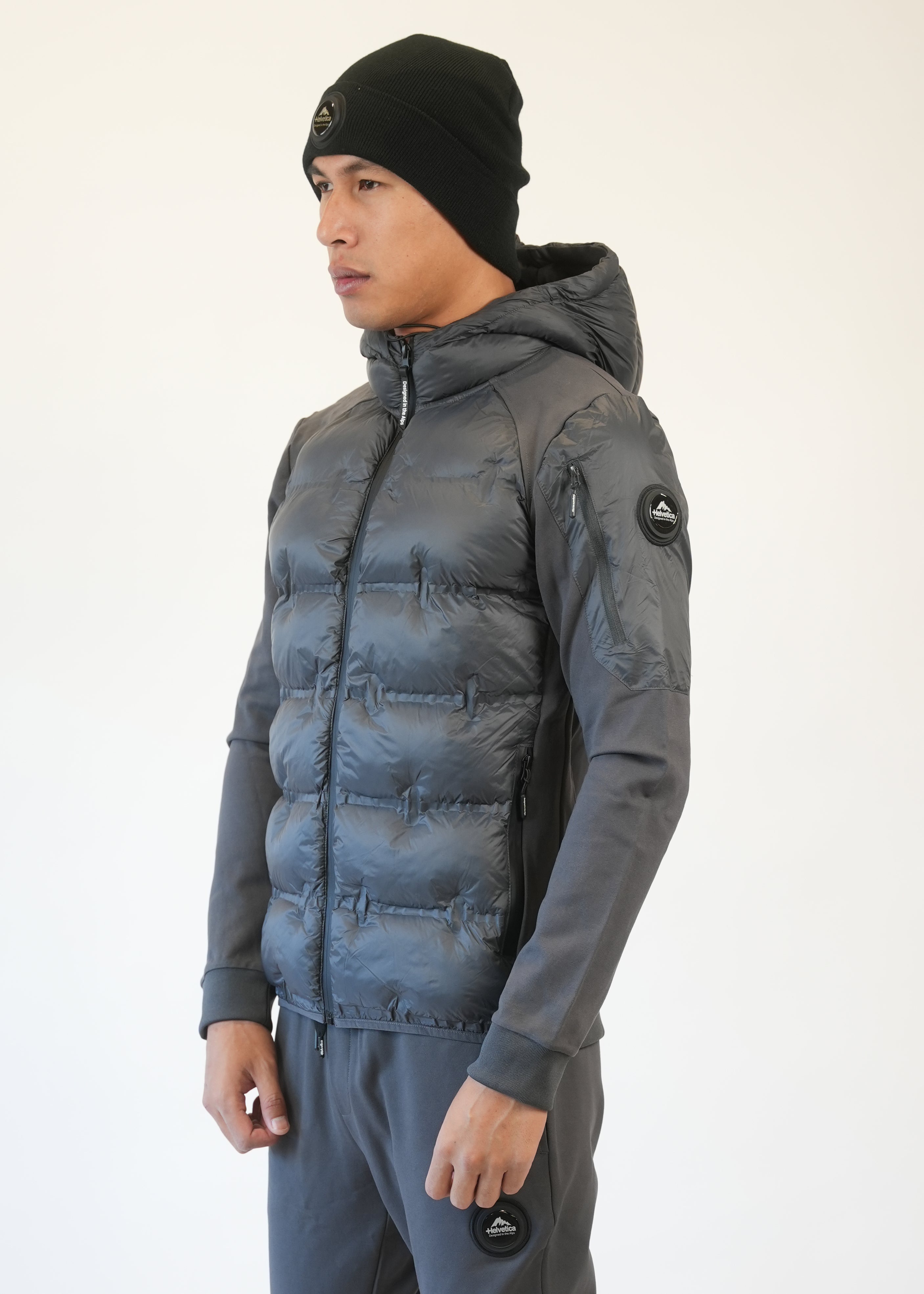 Helvetica - Veste doudoune Isere Dark Grey