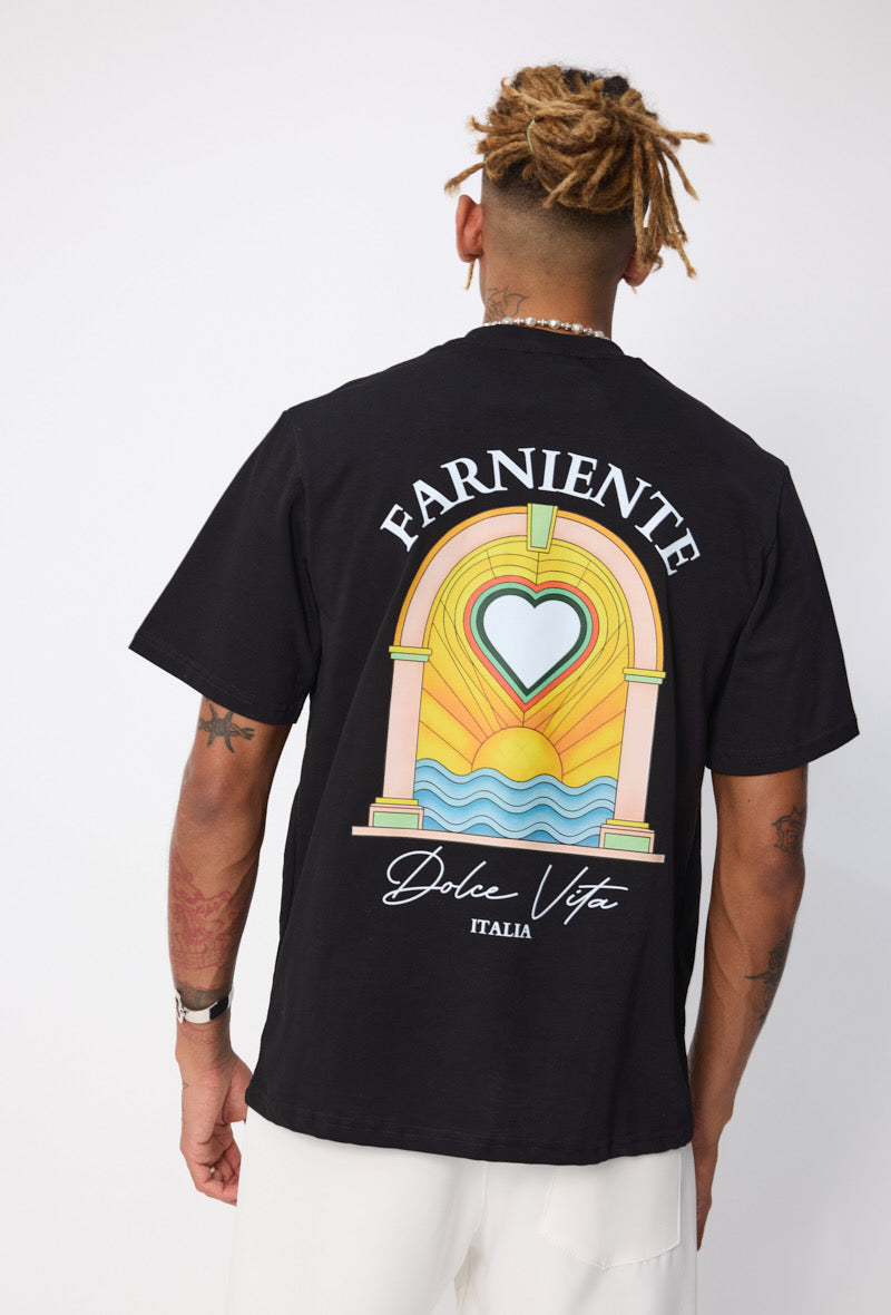 T-shirt Farniente noir