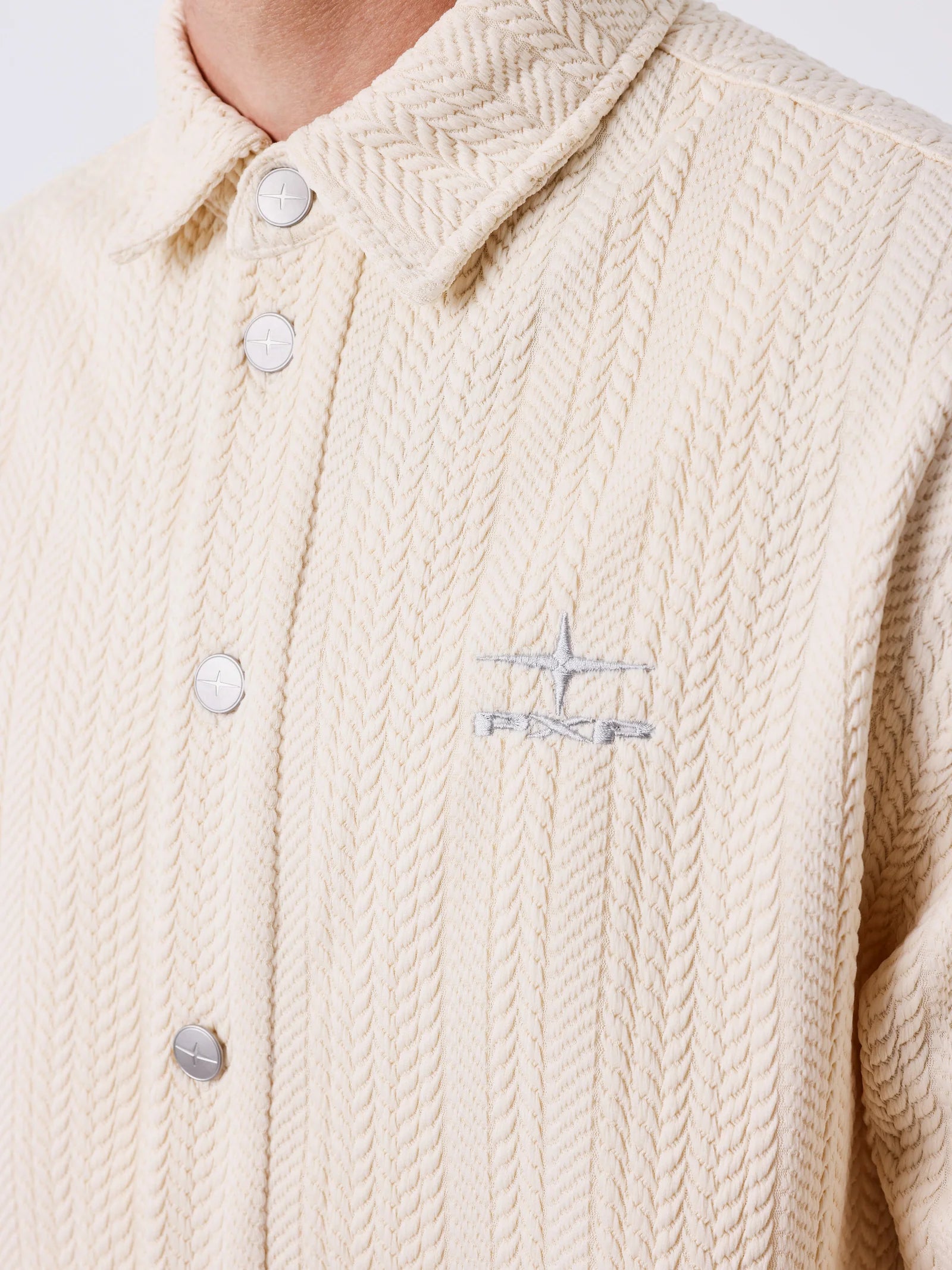 PXP - Surchemise texturée beige