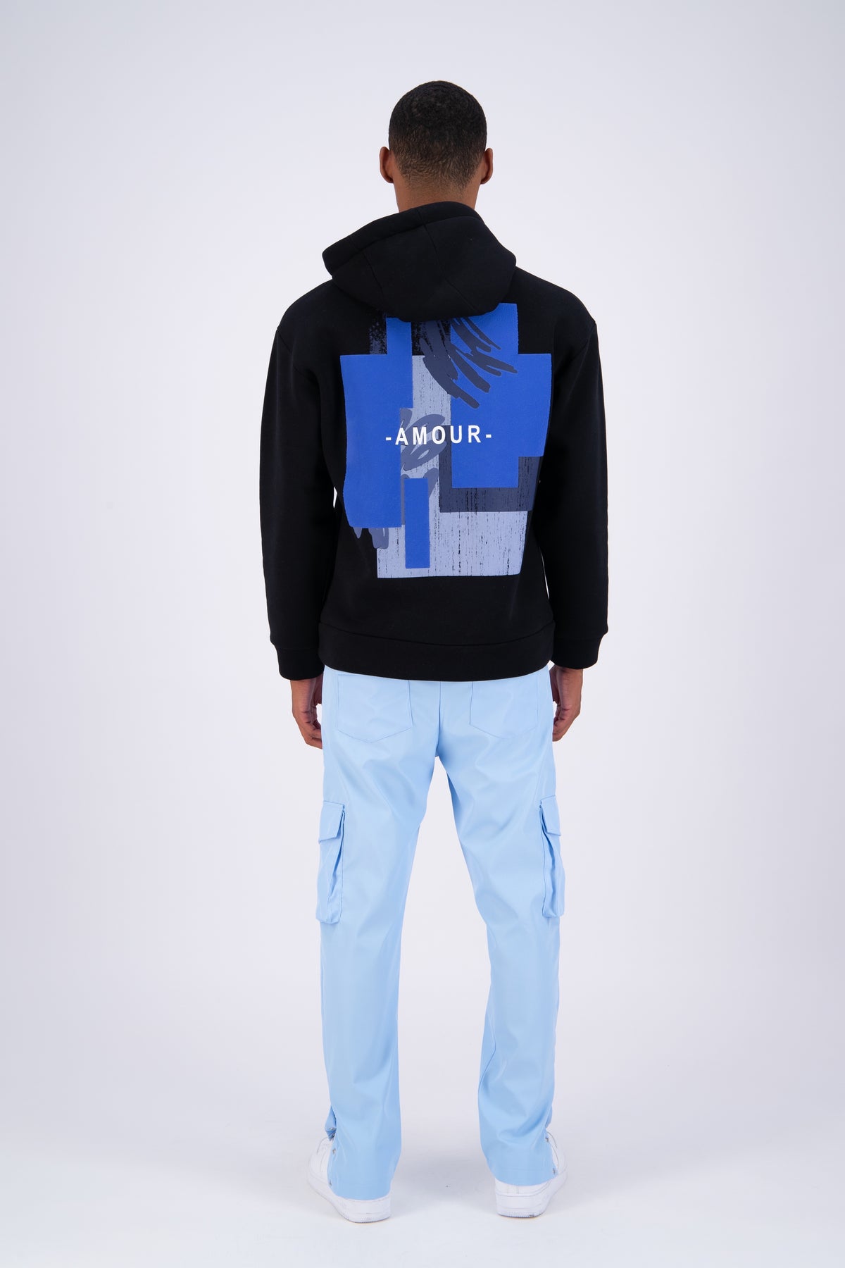 Sweat capuche Amour noir