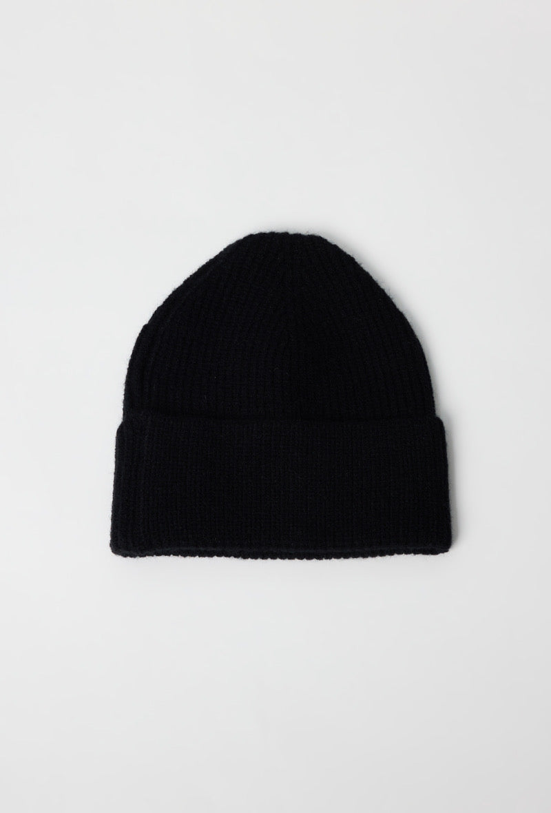 Bonnet maille noir