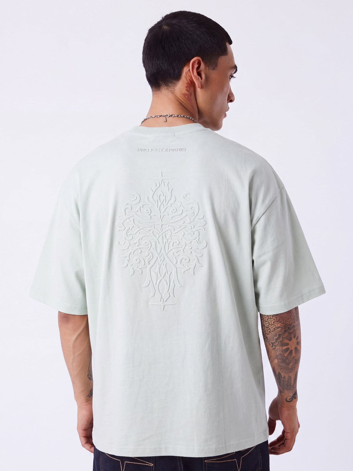 PXP - T-SHIRT MOTIF EMBOSSÉ MINT
