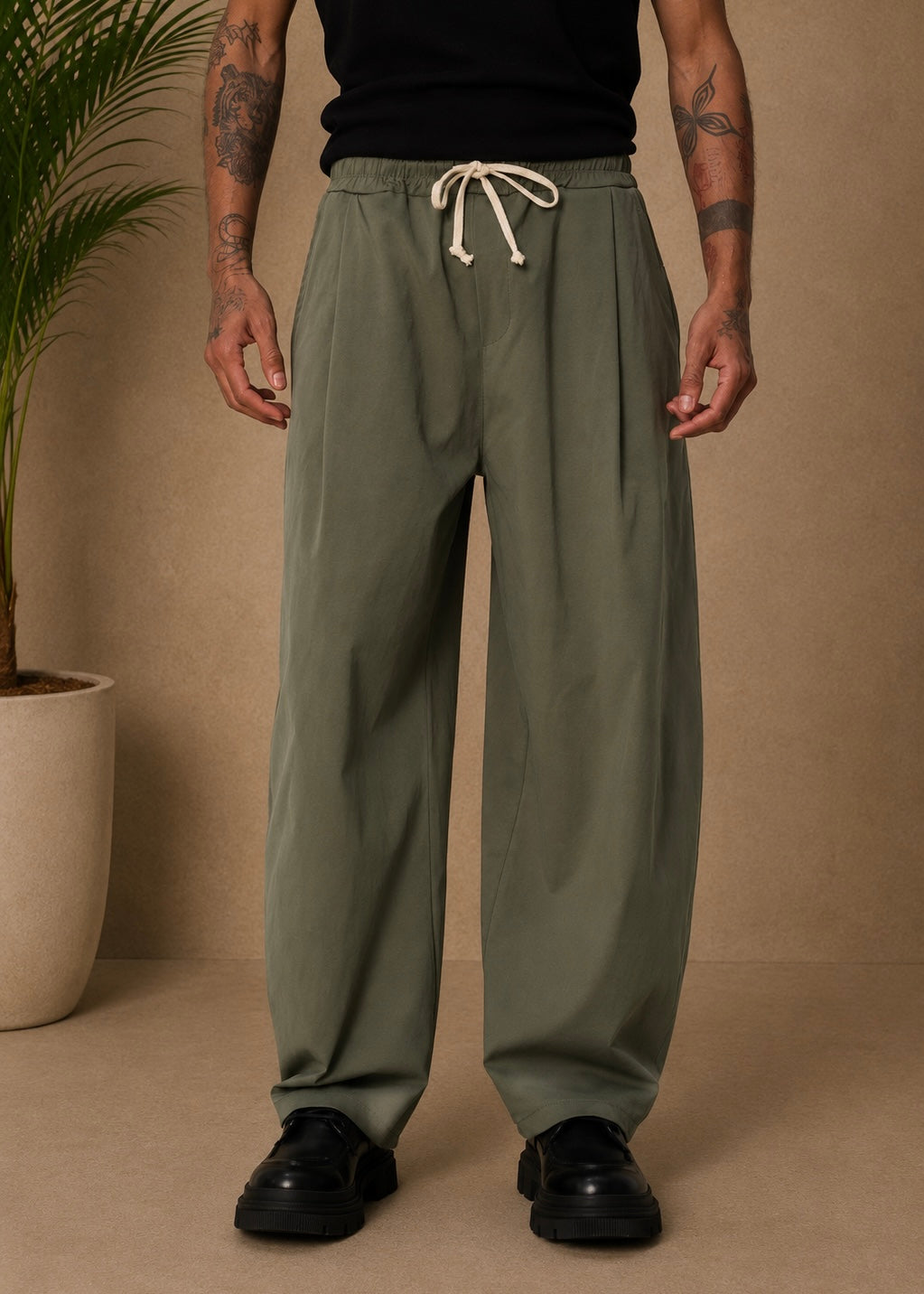 Pantalon ballon kaki