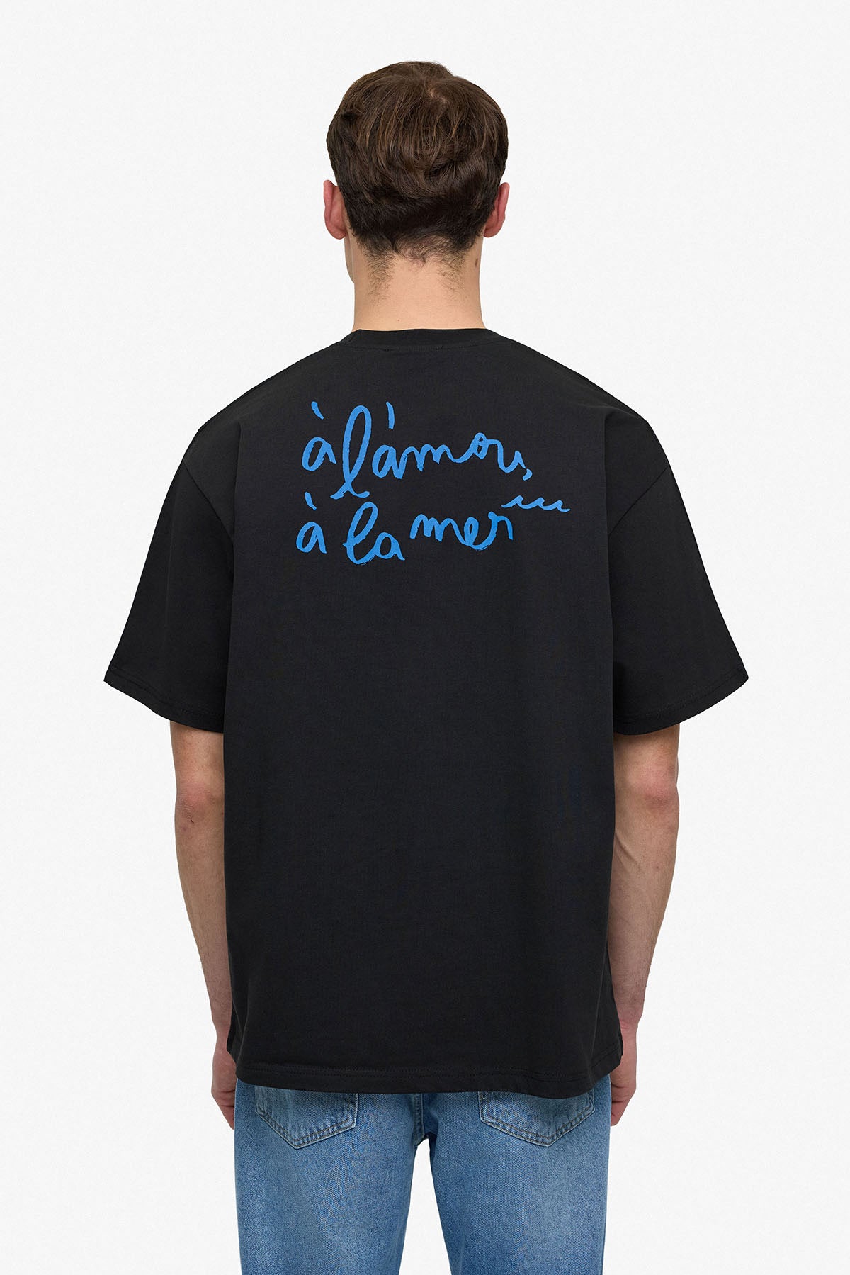 T-Shirt l’amour à la mer noir