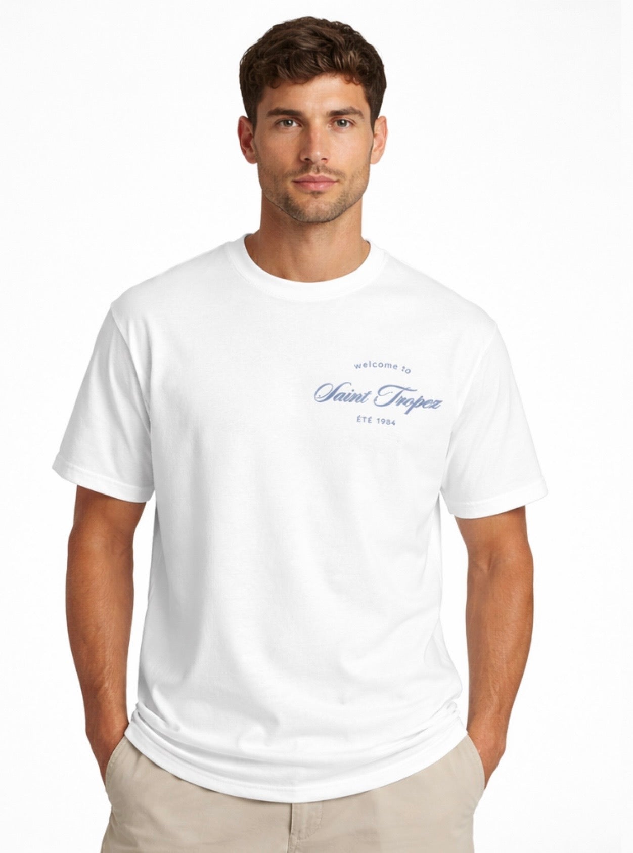 T-Shirt St Tropez blanc