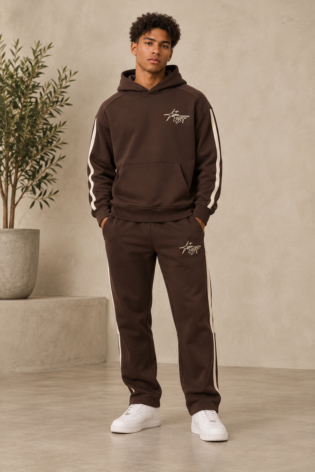 Ensemble Sign chocolate Sweat + pantalon