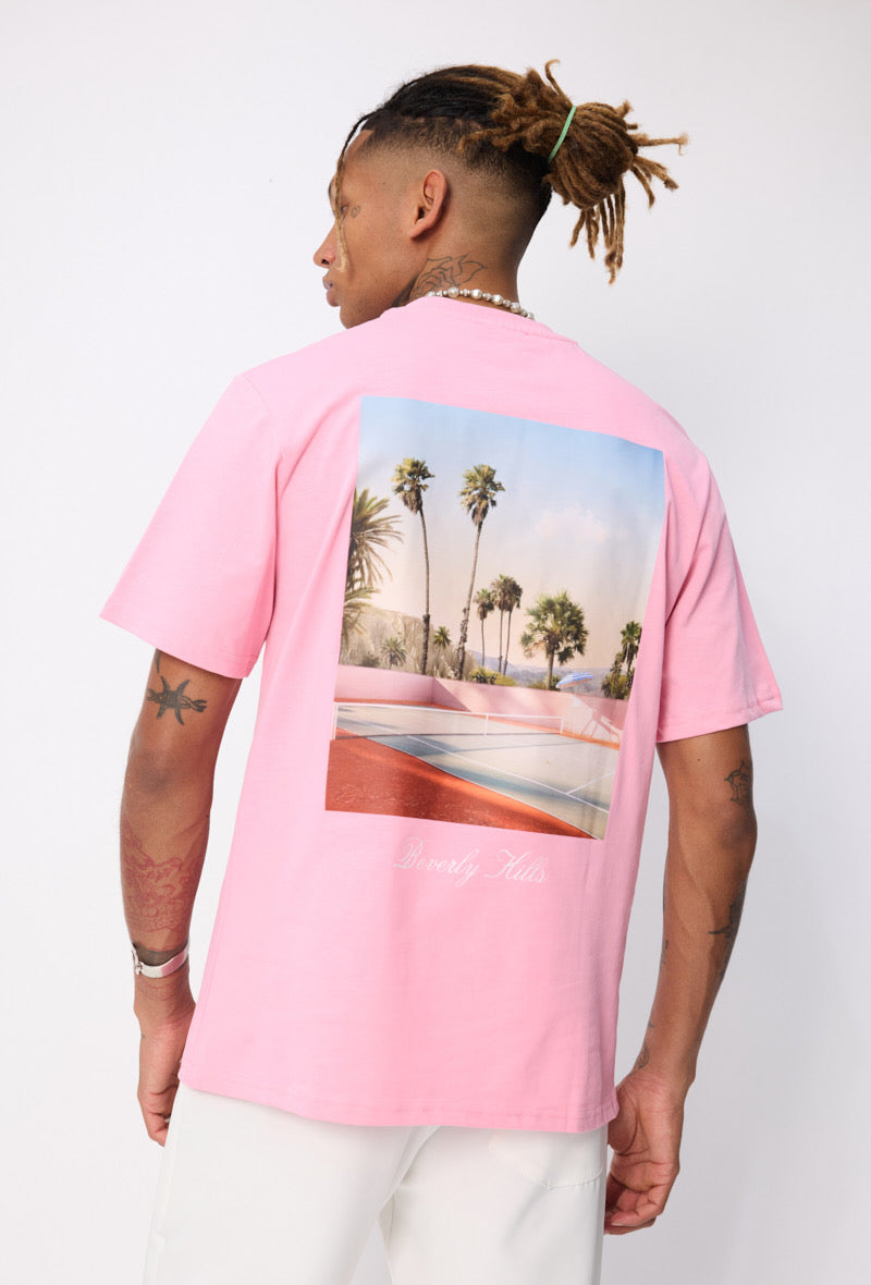 T-shirt Beverly Hills rose