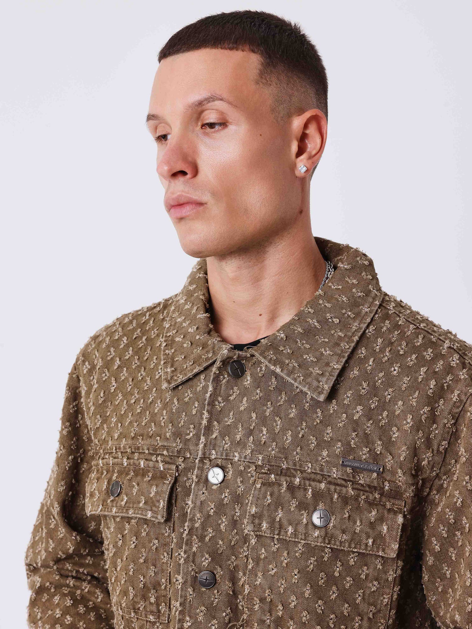 PXP - Veste denim native marron