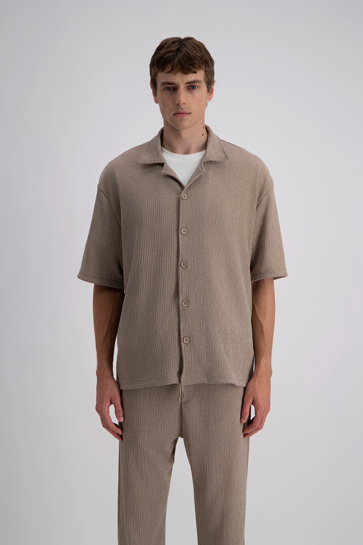 Chemise Pablo marron
