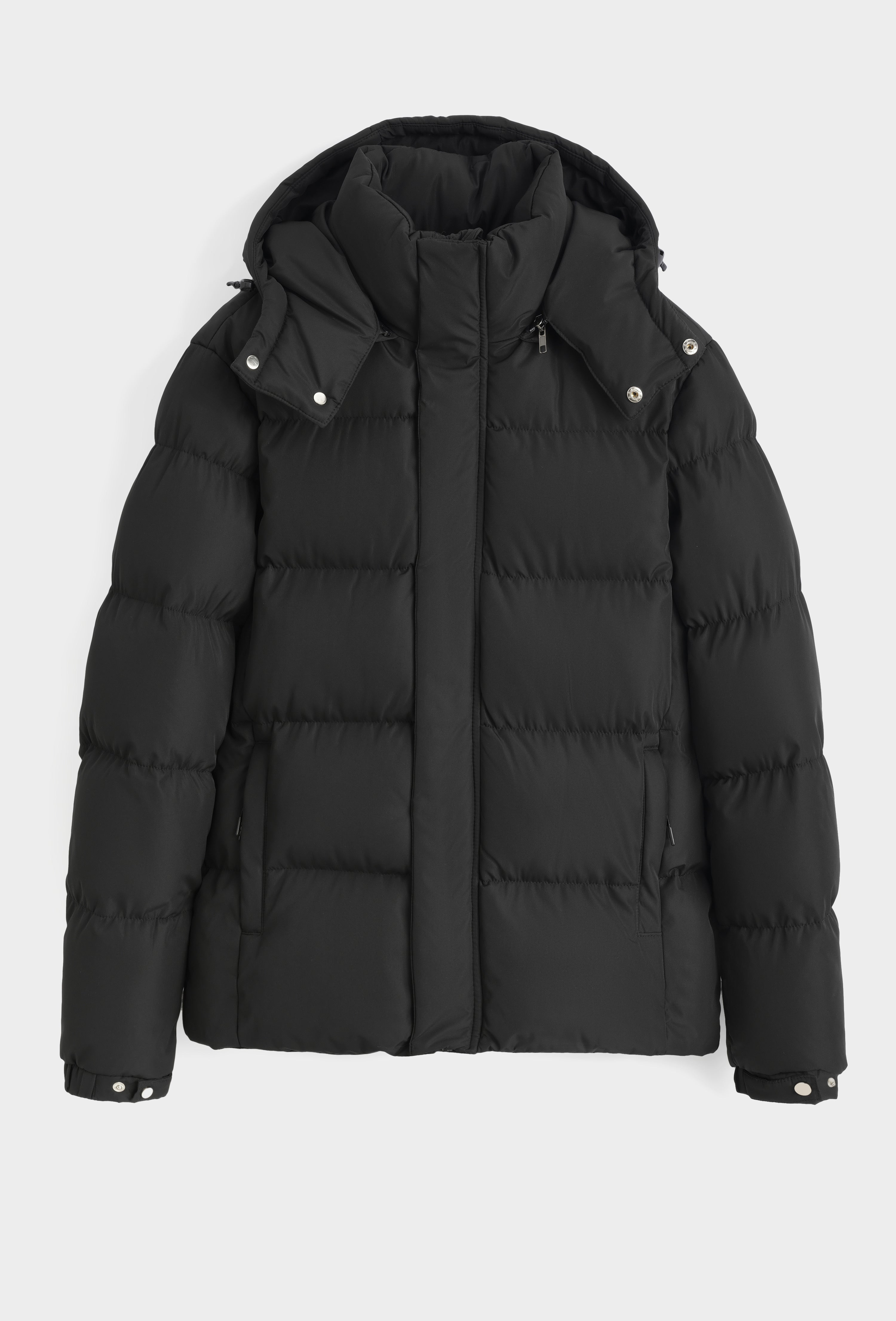 Doudoune capuche noir