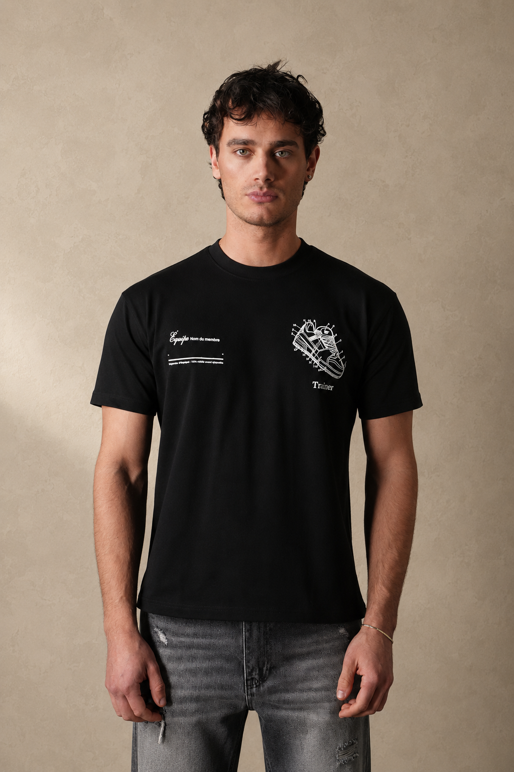 T-Shirt Sneakers noir