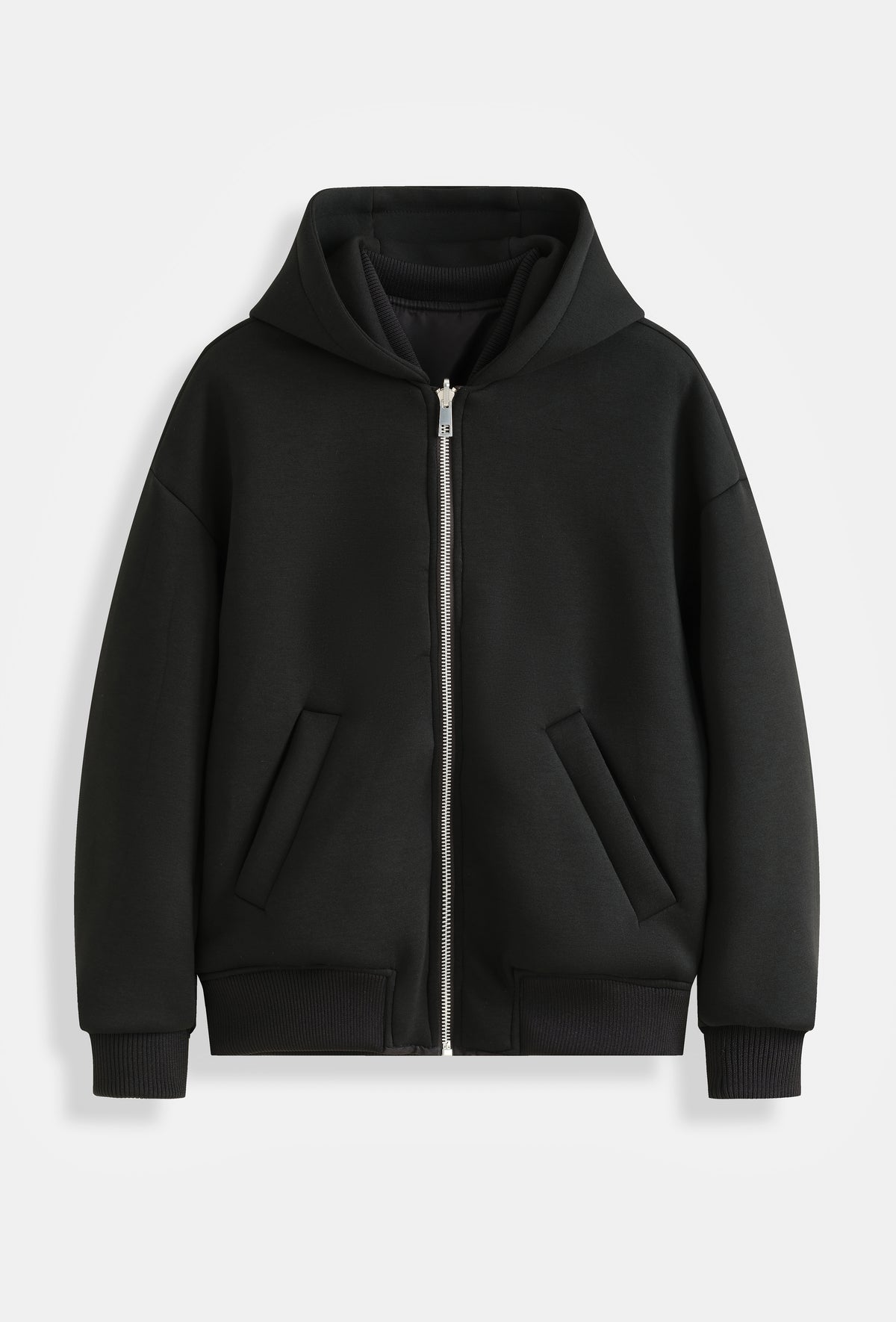 Veste bomber noire réversible nylon / Néoprène