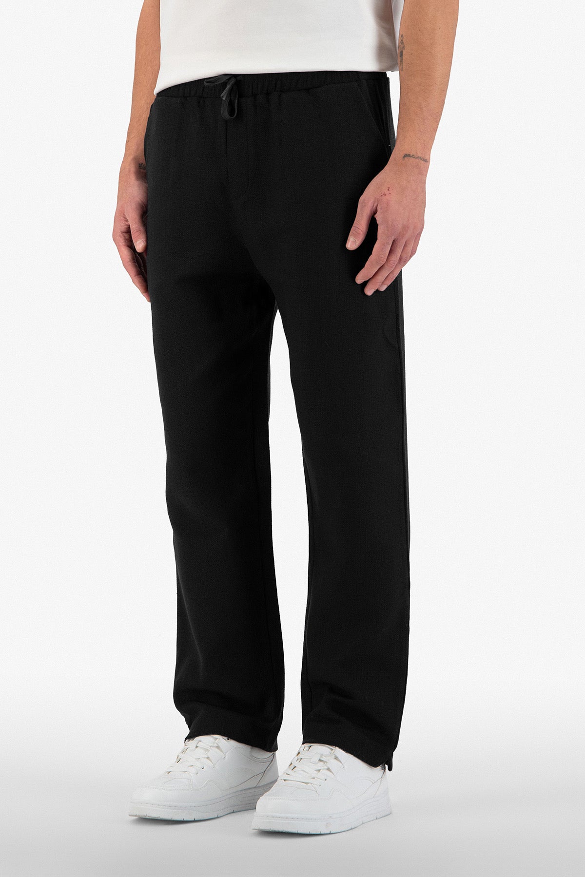 Pantalon Jacquard noir