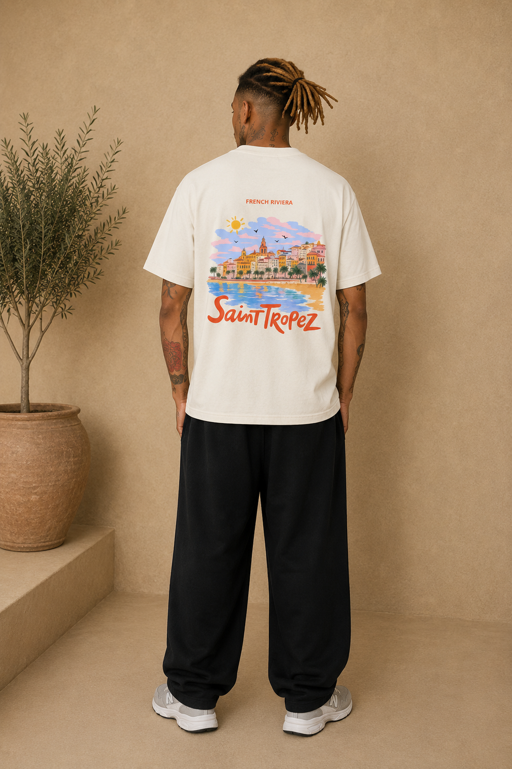 T-Shirt Saint-Tropez blanc