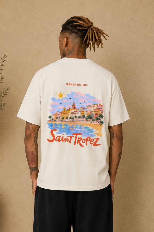 T-Shirt Saint-Tropez blanc