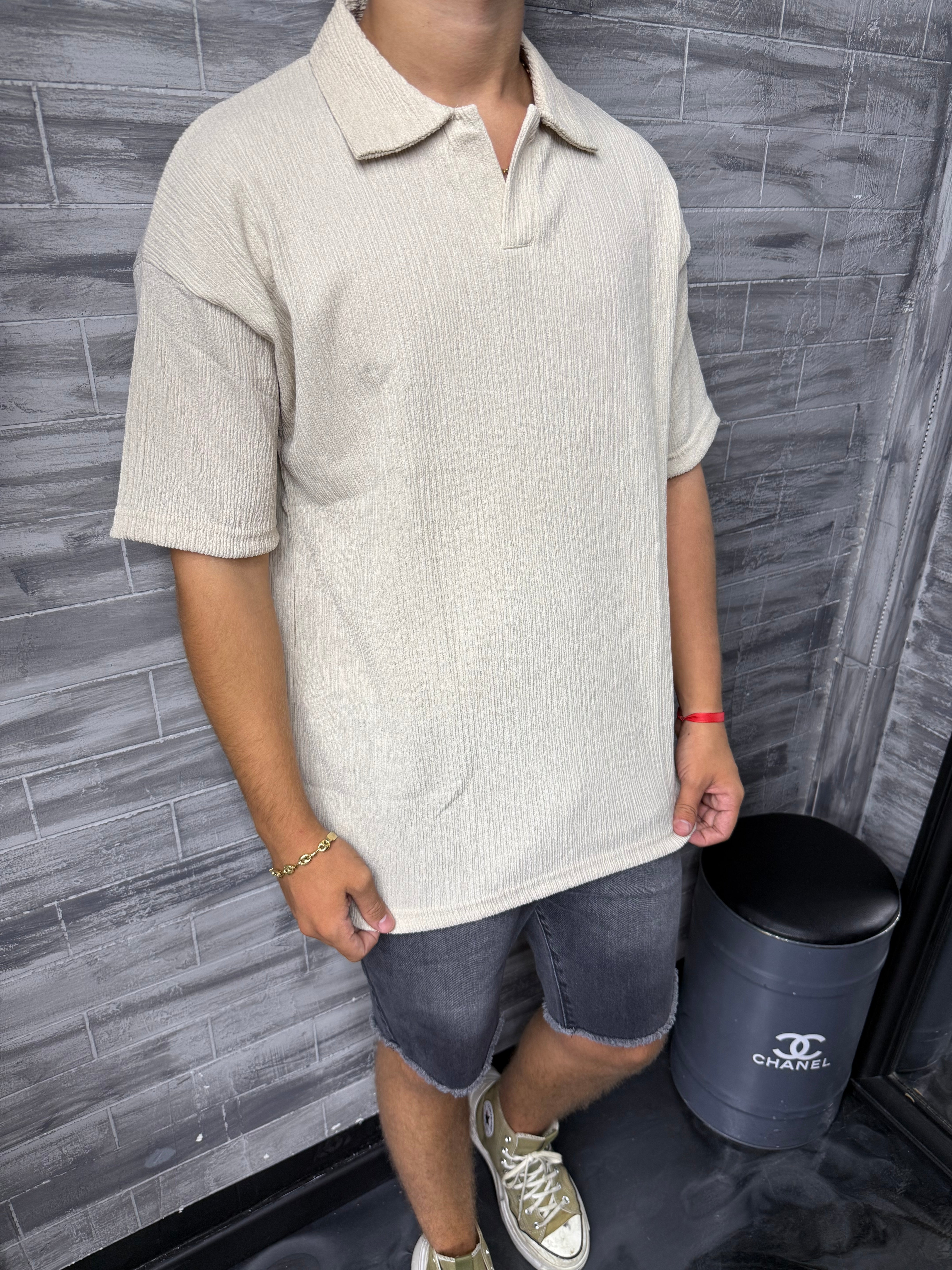 Polo Oversize beige