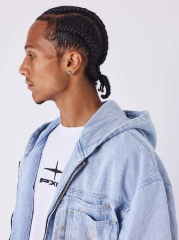 PXP - Veste capuche en jean Polaris