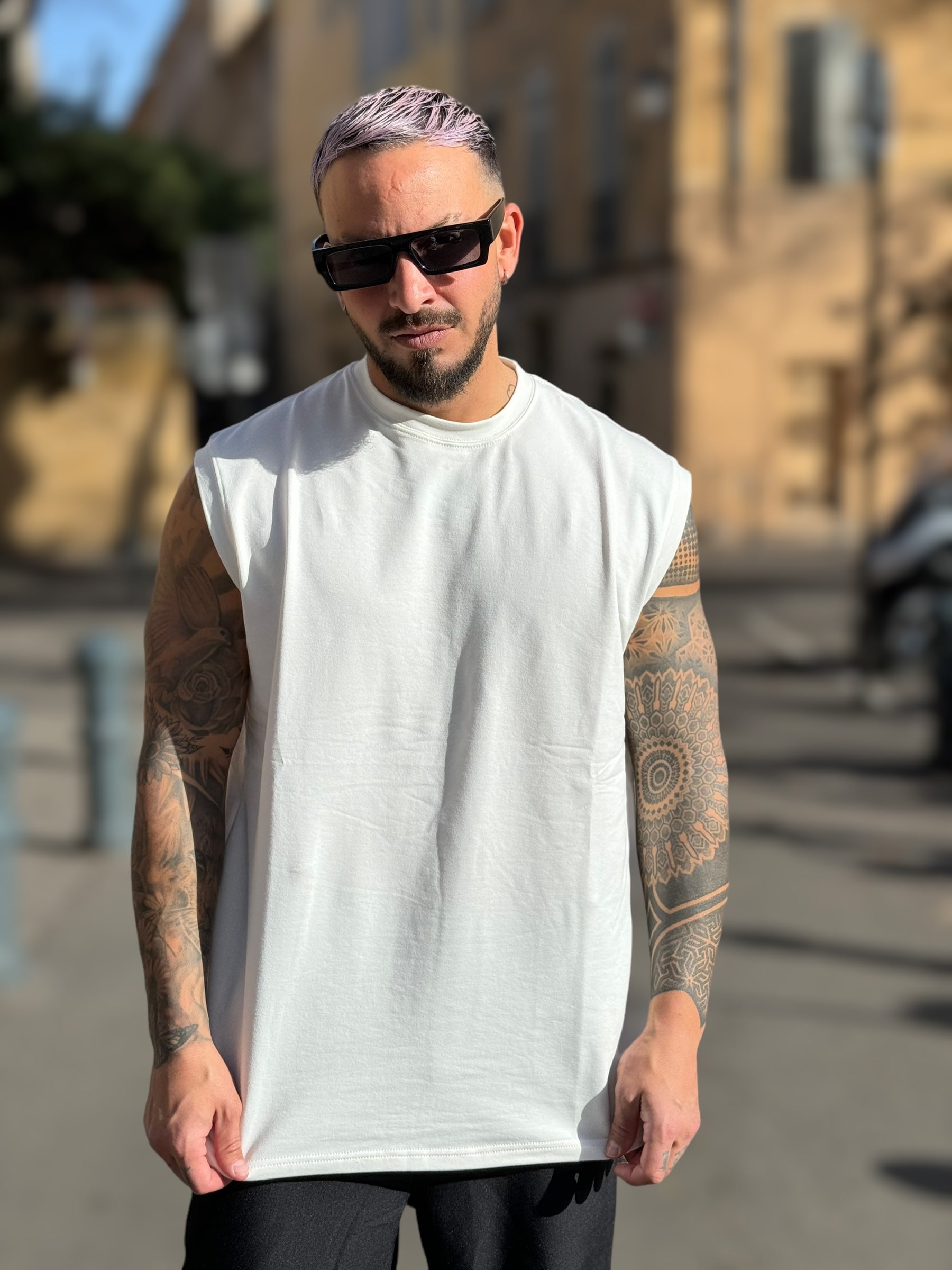 (Copie) T-shirt Débardeur blanc