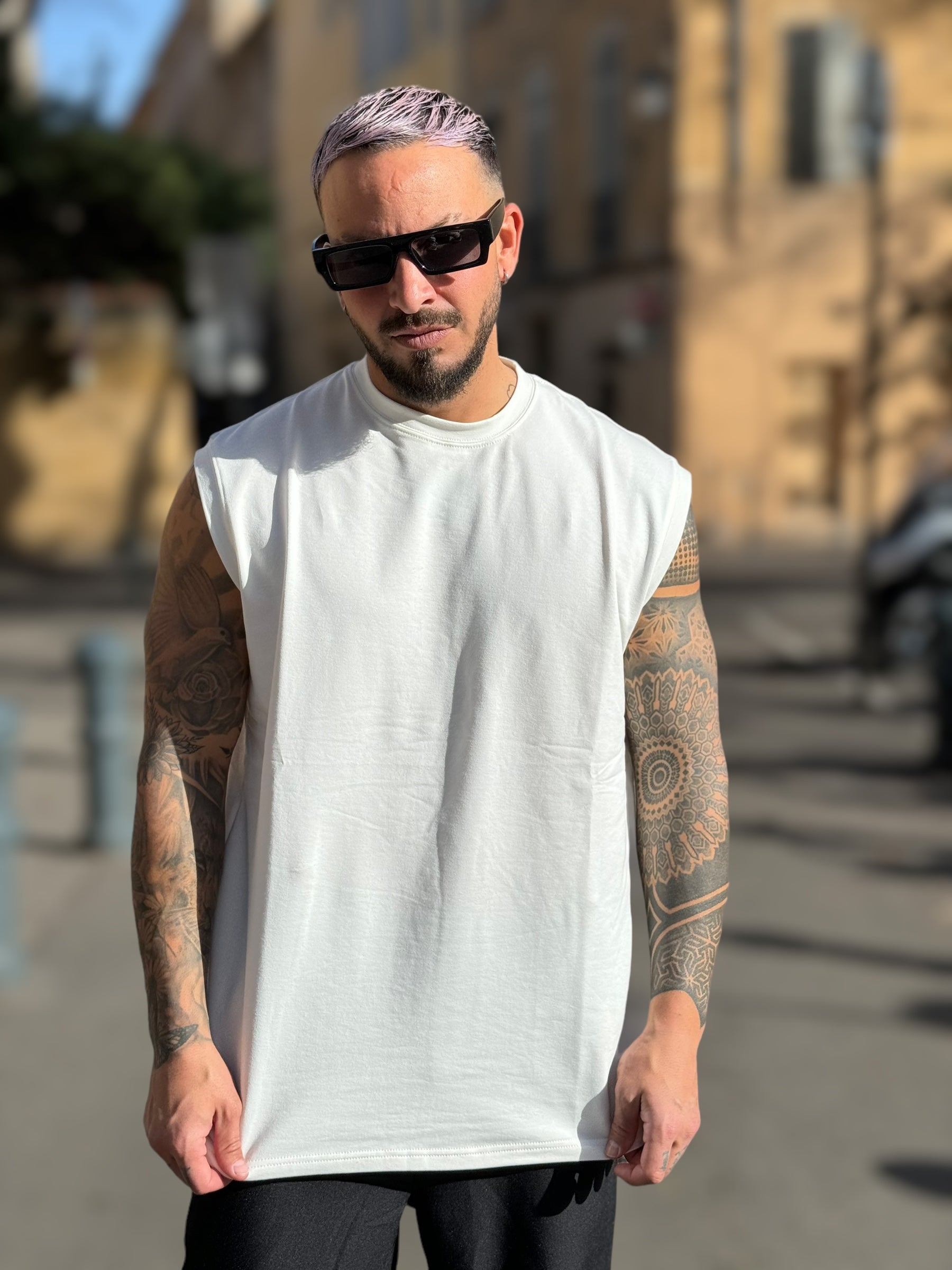 T-shirt Débardeur blanc