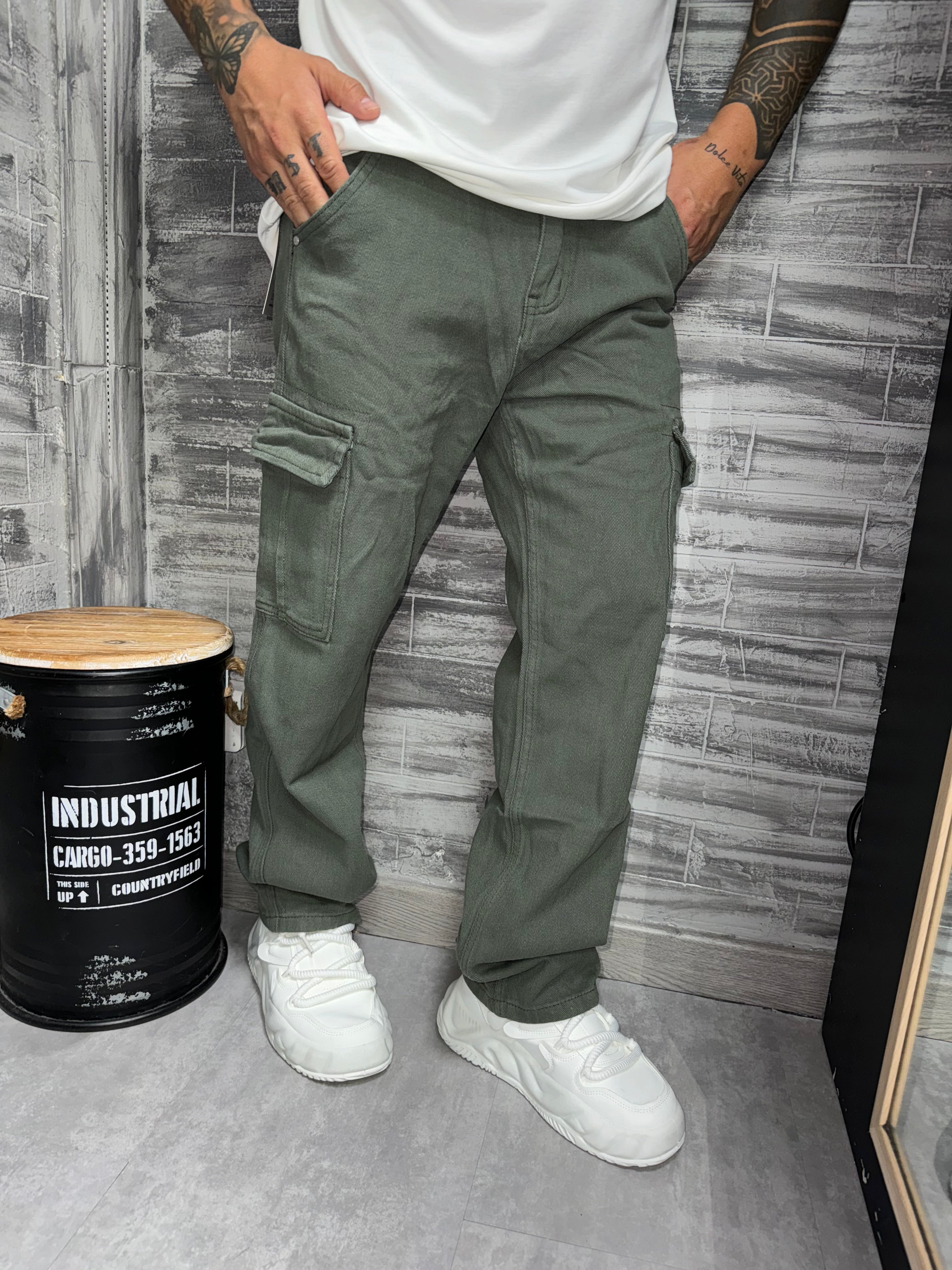 Frilivin - Loose sky blue jeans