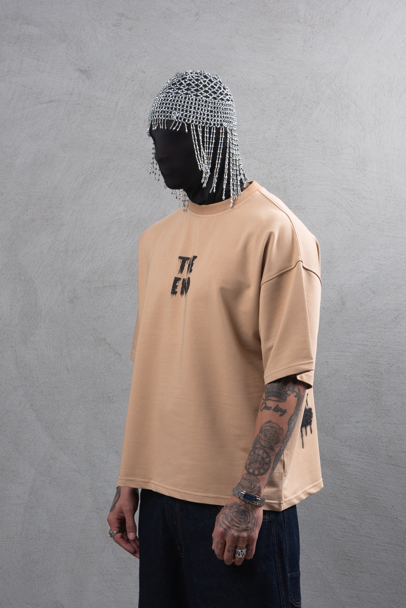 T-shirt Oversize The End beige