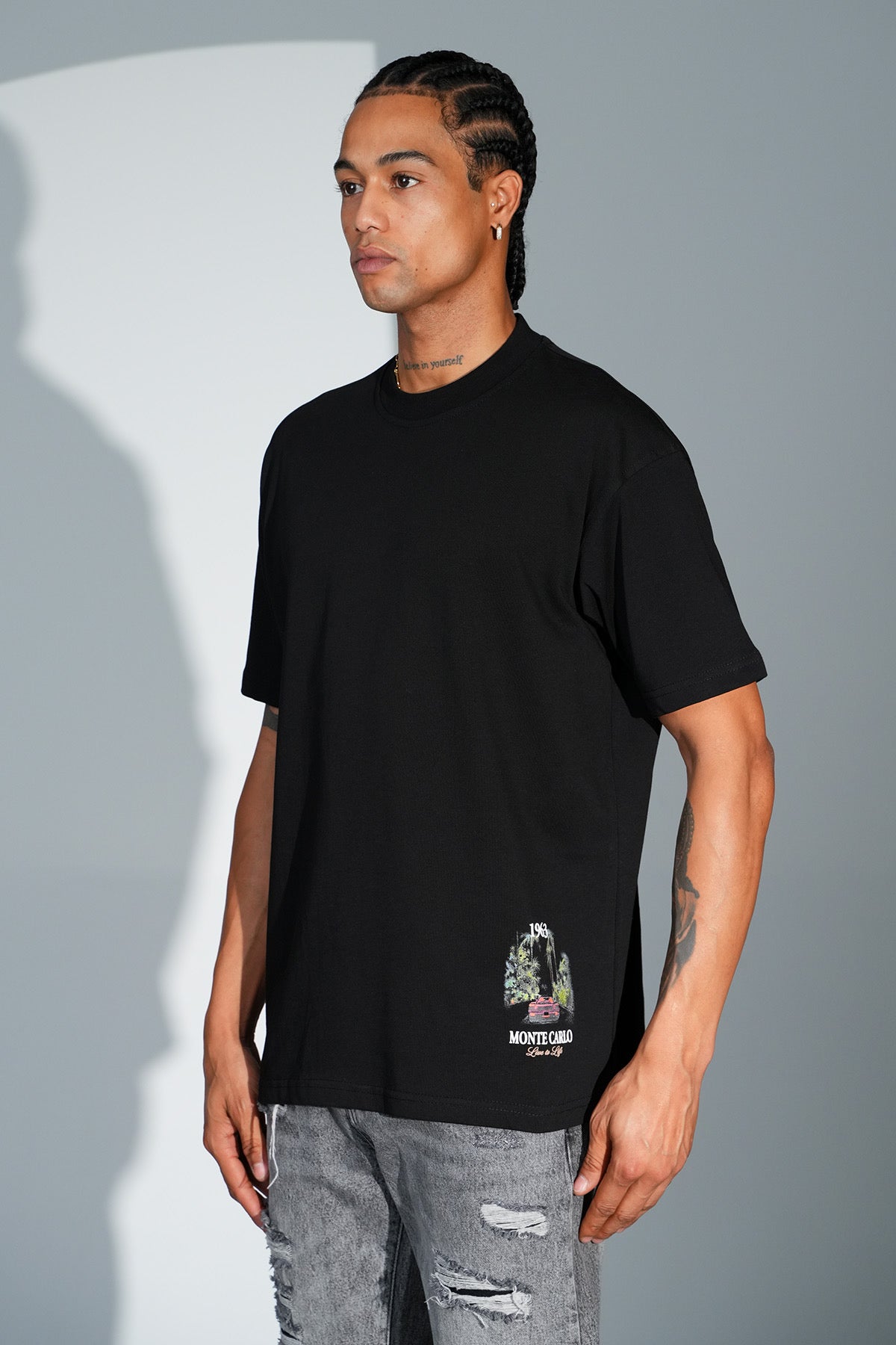 T-Shirt Monte Carlo noir