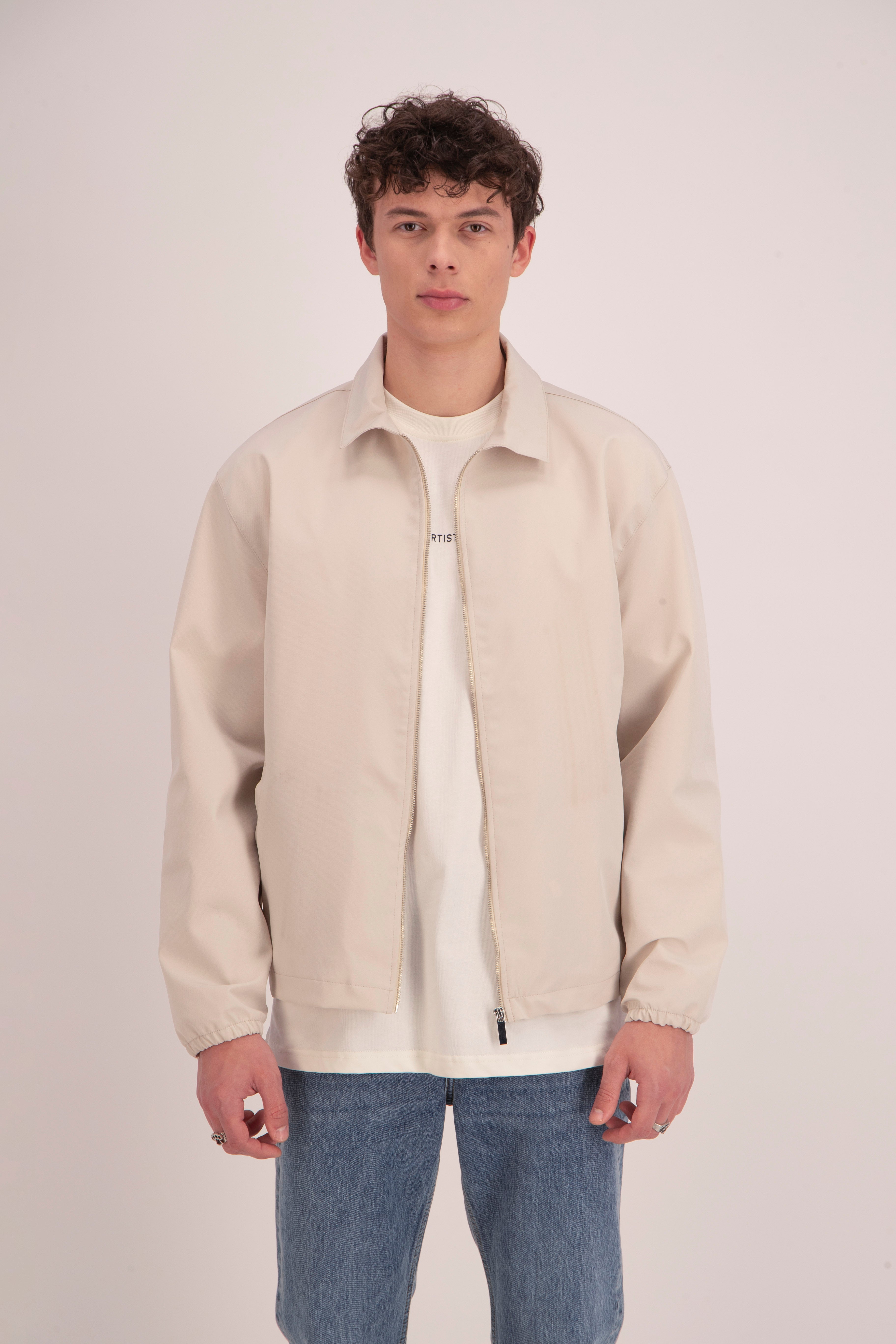 Veste zip beige