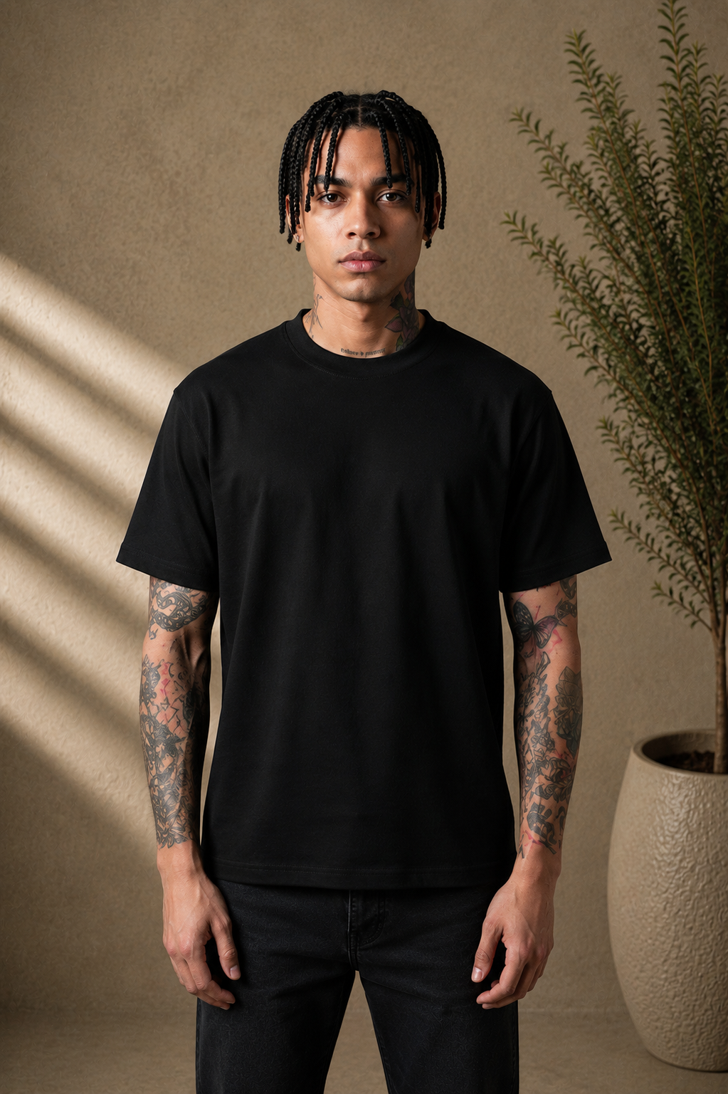 T-Shirt Love Mom noir