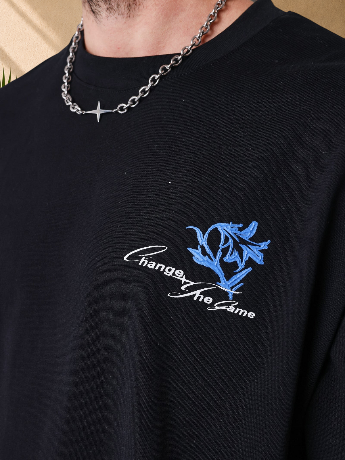 PXP - T-SHIRT FLORAL NOIR