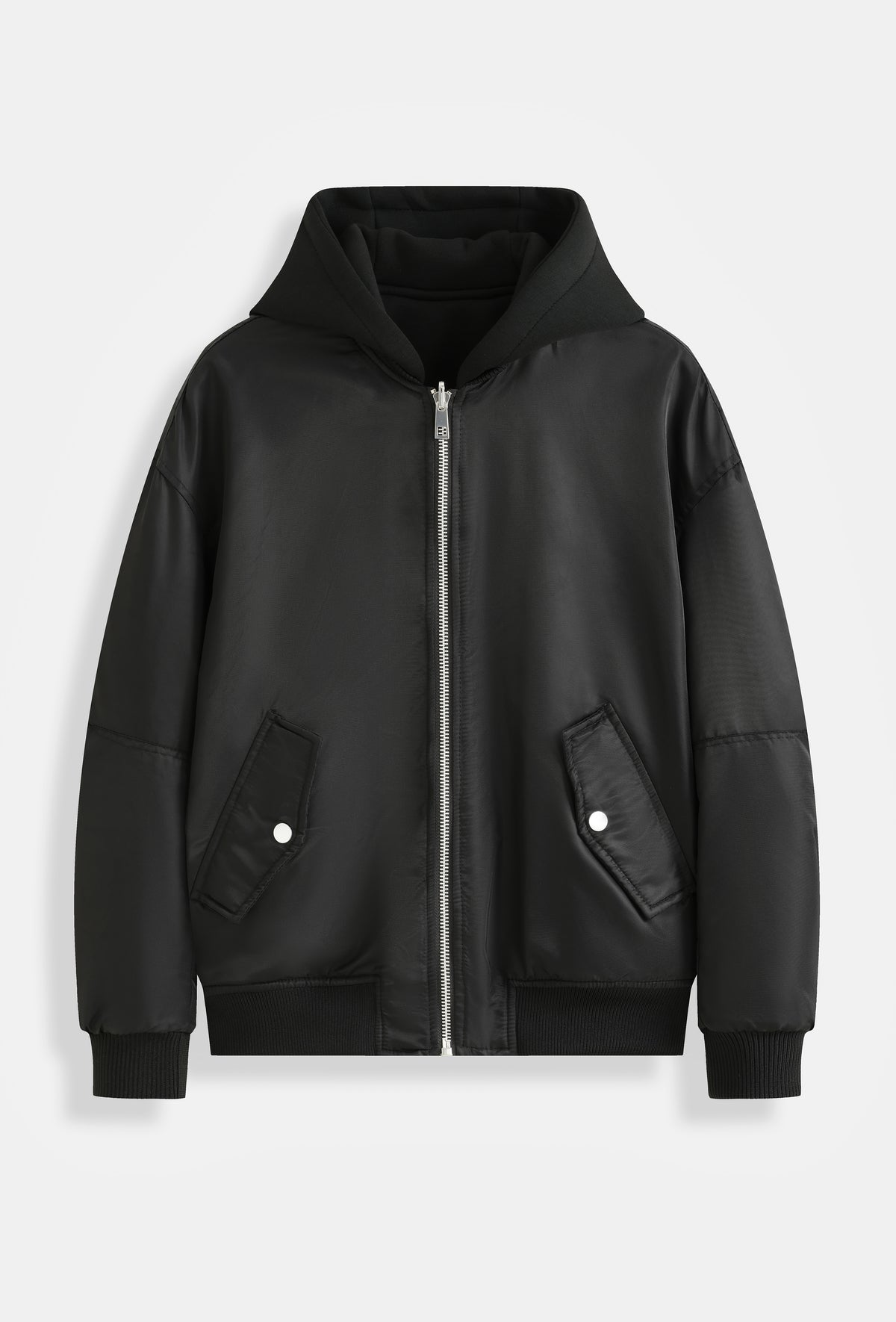 Veste bomber noire réversible nylon / Néoprène