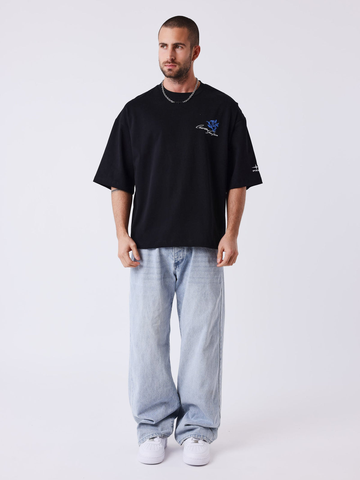 PXP - T-SHIRT FLORAL NOIR