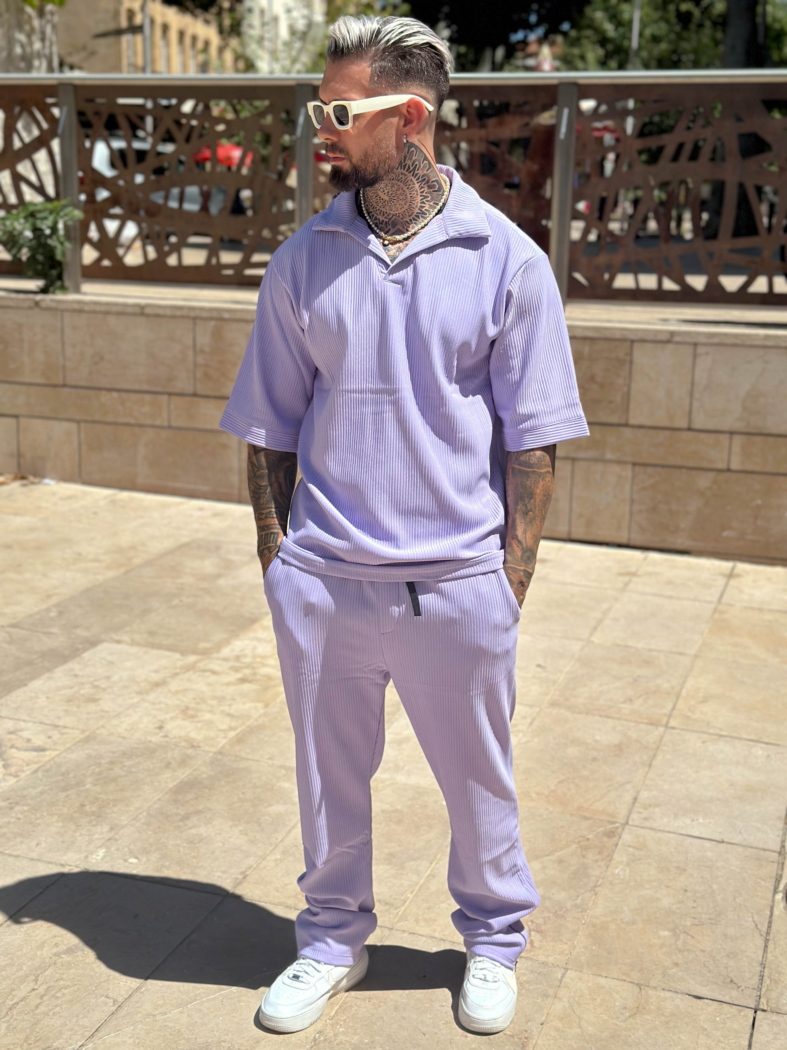 Paolo lila polo + pants set