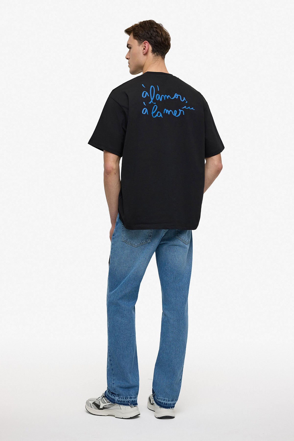 T-Shirt l’amour à la mer noir