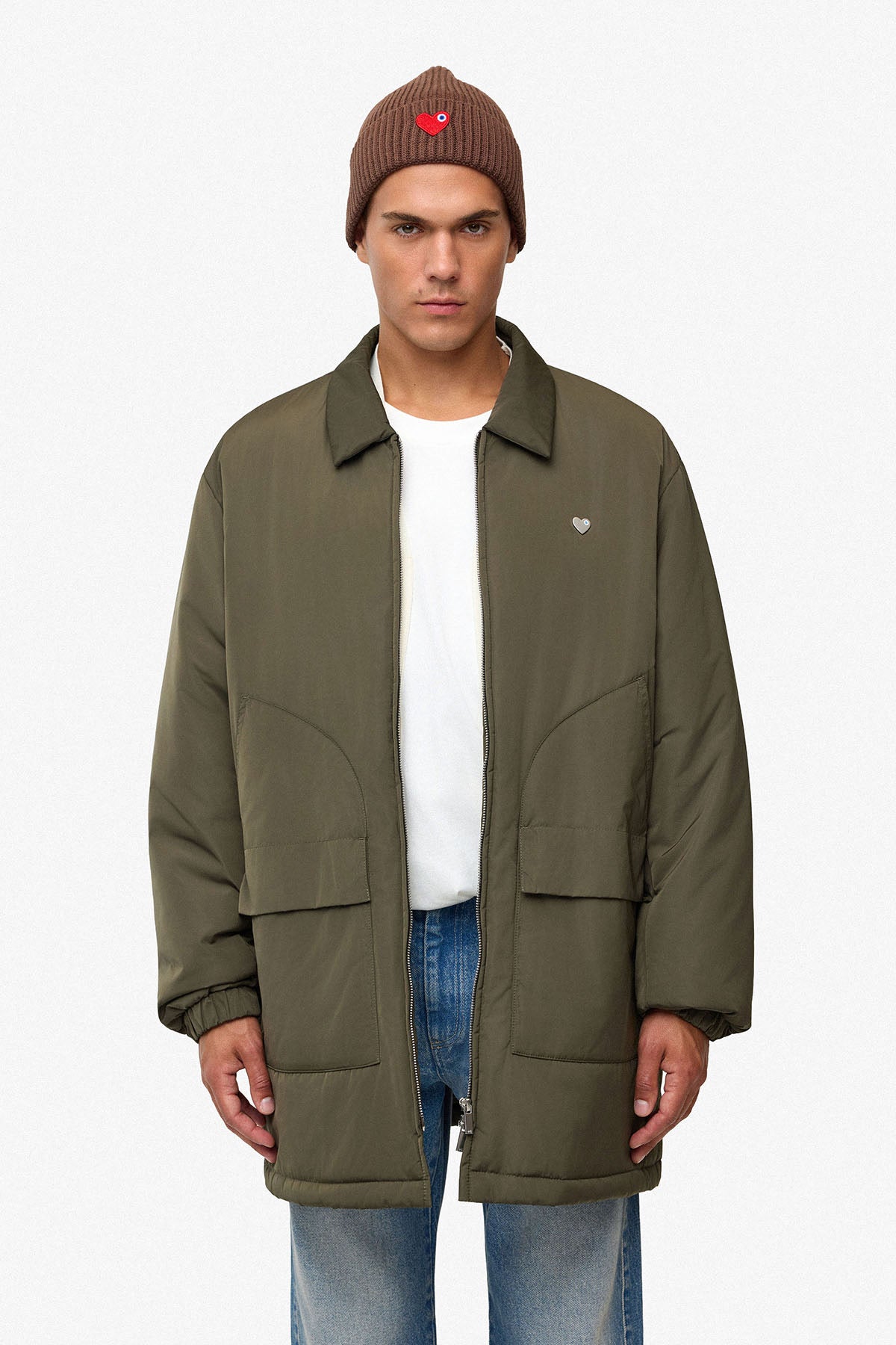 Parka doudoune Work-in kaki