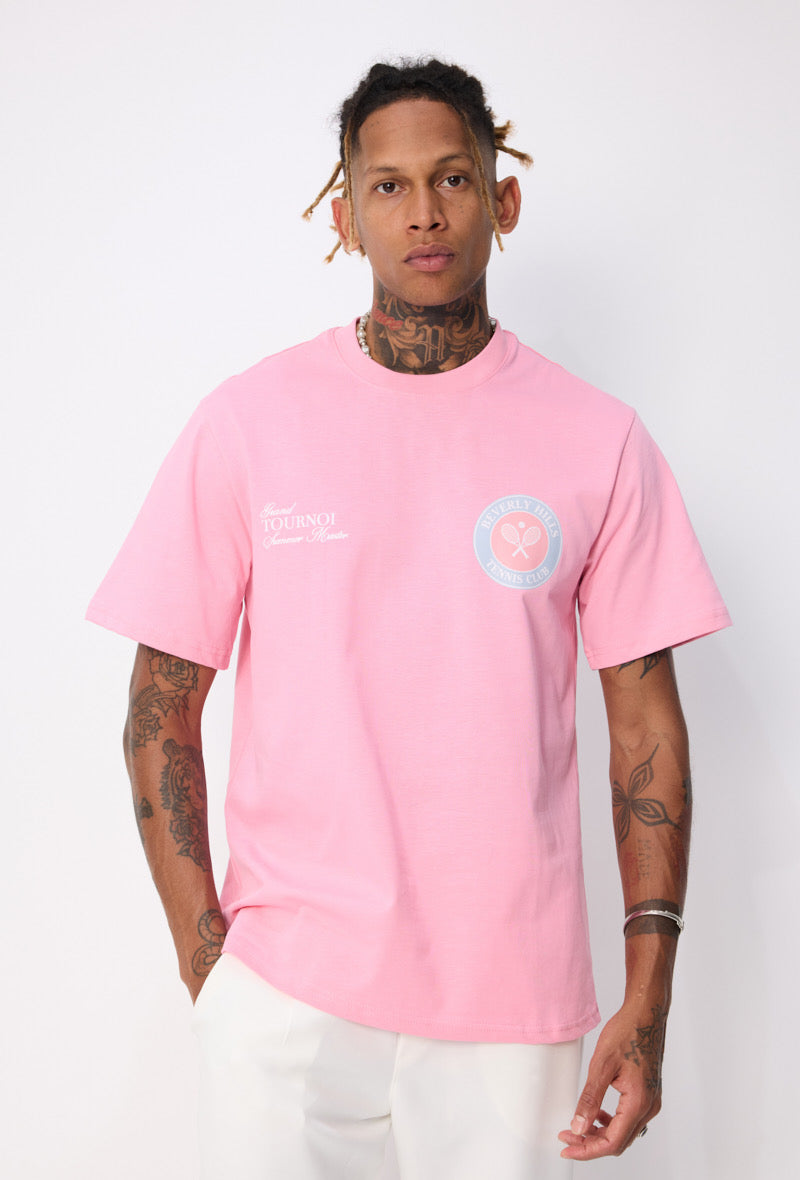 T-shirt Beverly Hills rose