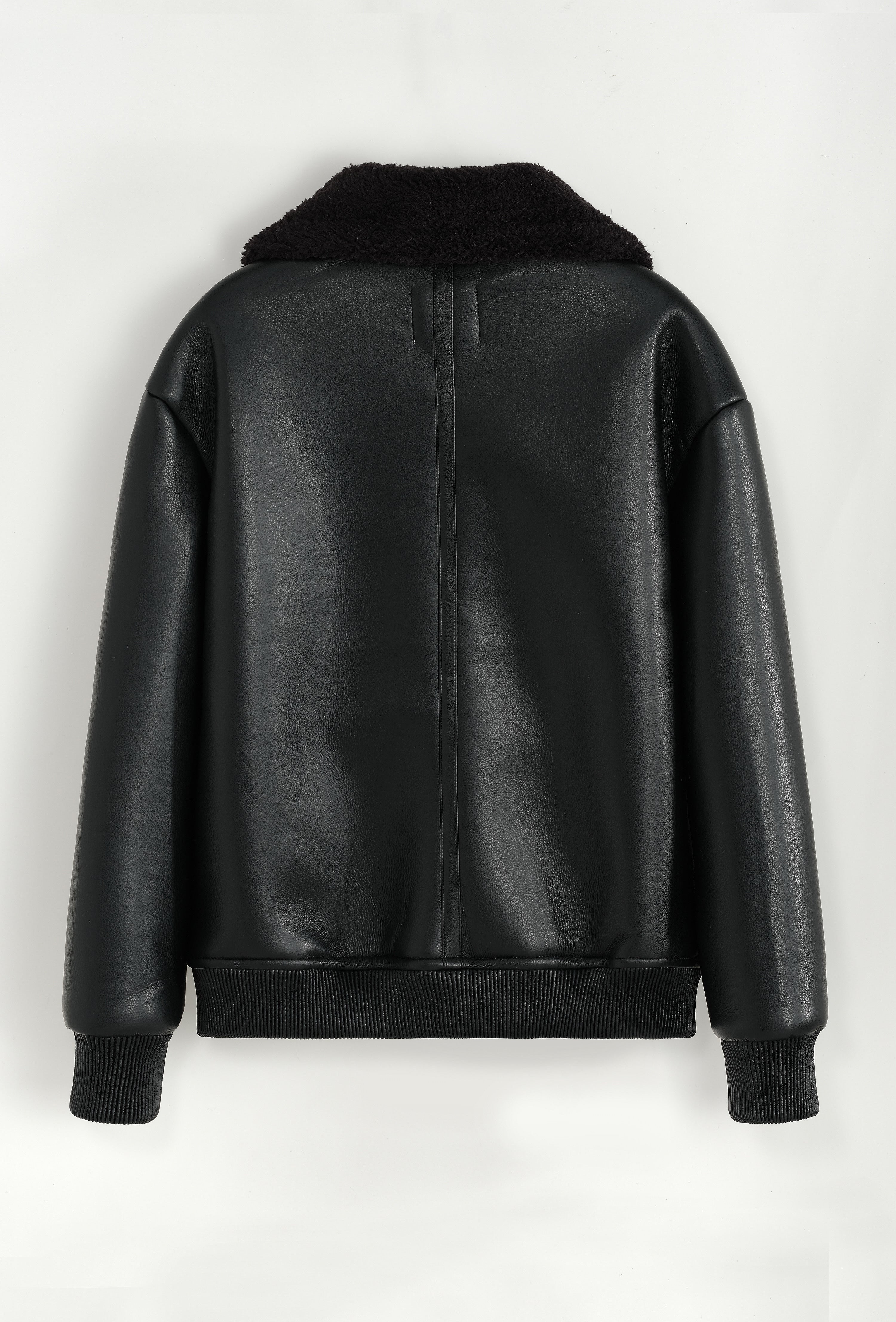 Veste Bombardier col fourrure noir