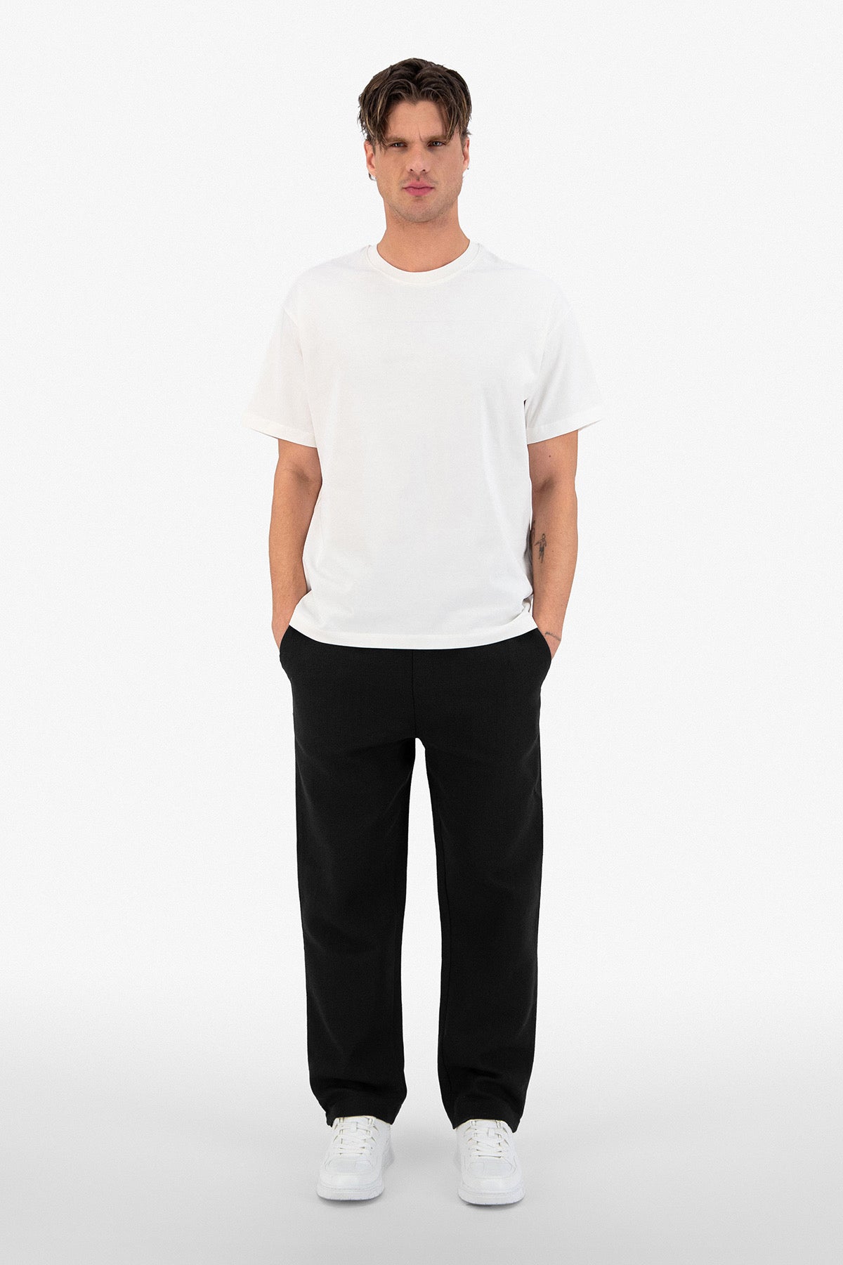 Pantalon Jacquard noir