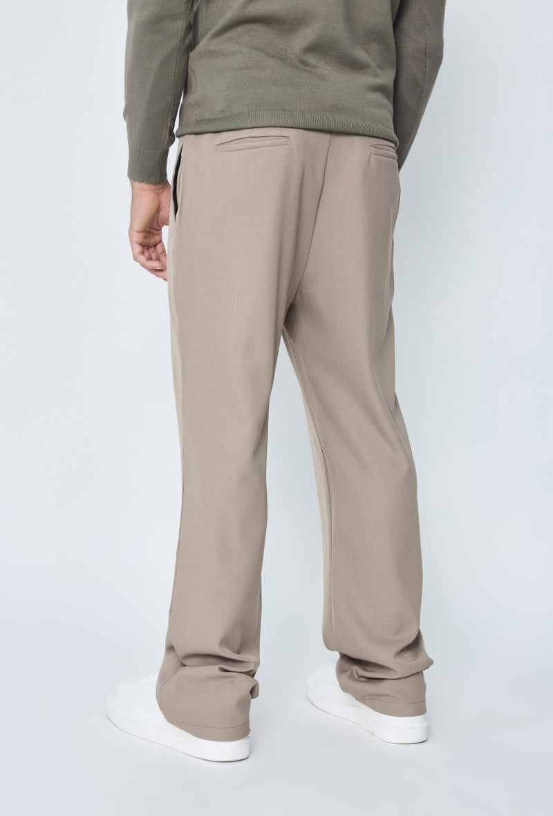 Pantalon marron coupe droite