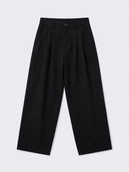 PXP - PANTALON EN TOILE CLASSY NOIR