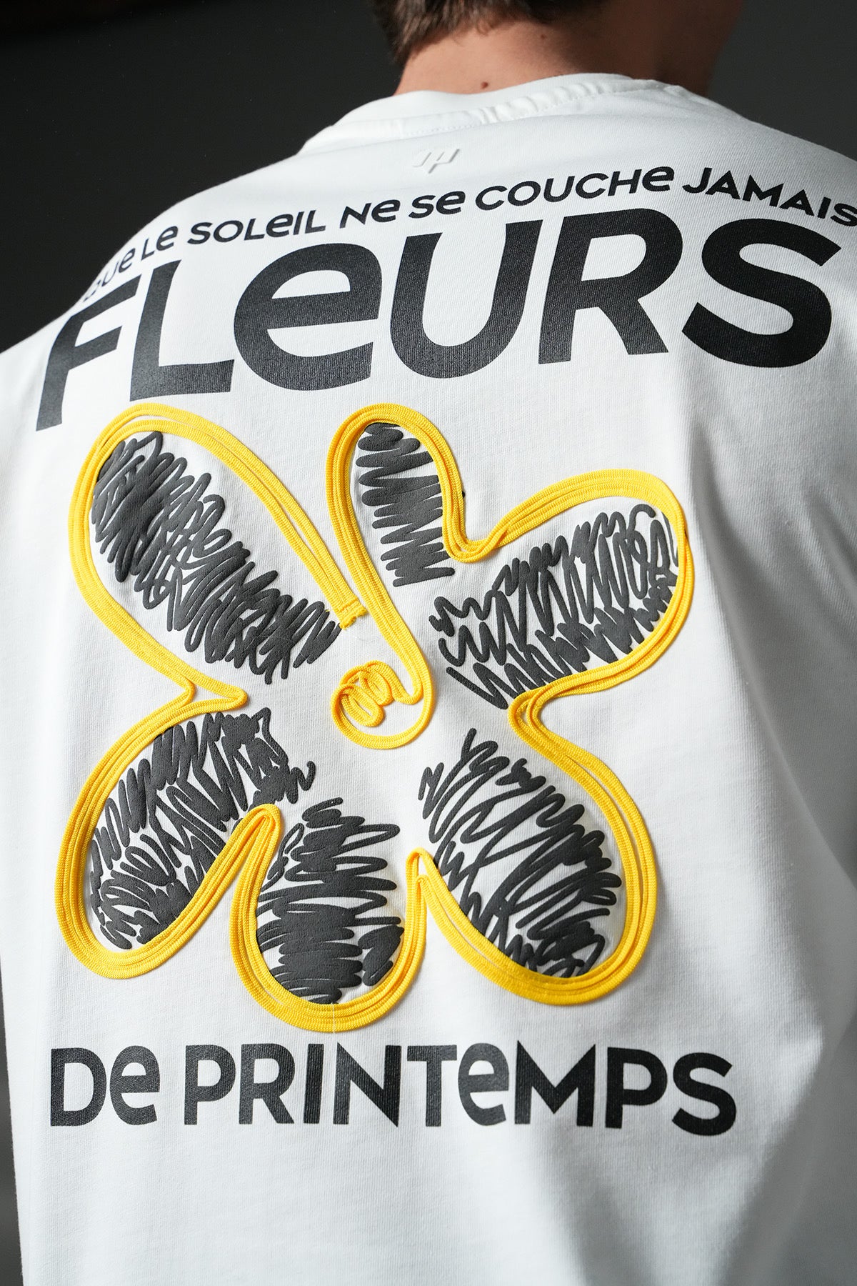 T-Shirt Fleur de printemps blanc