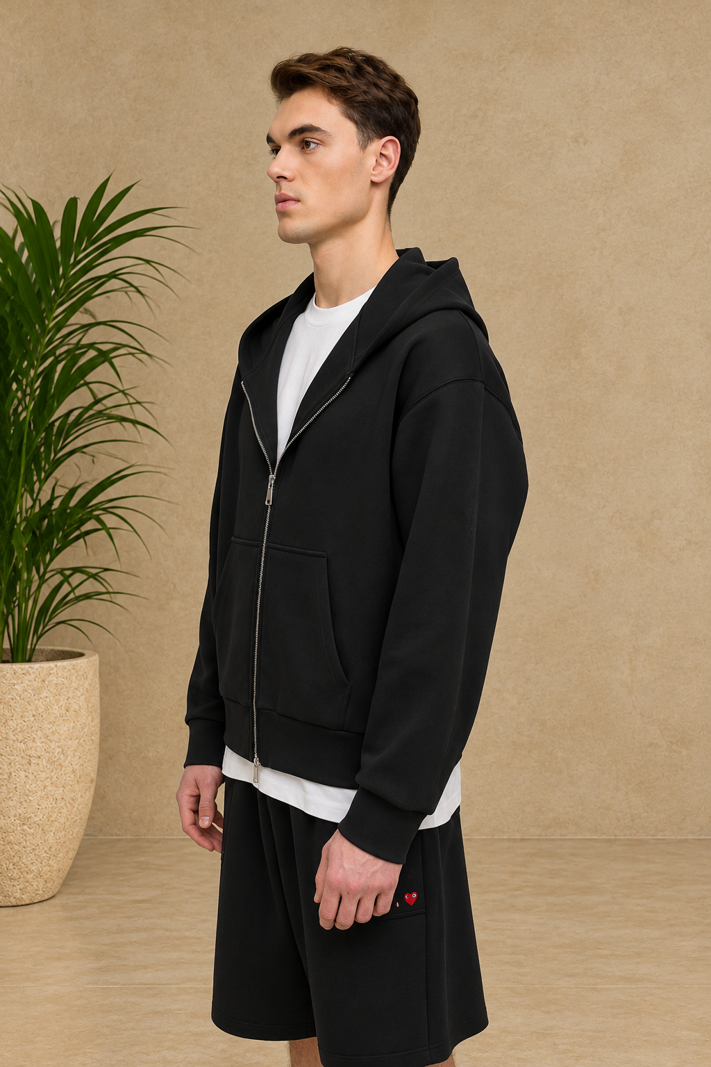 Veste jogg loose noir