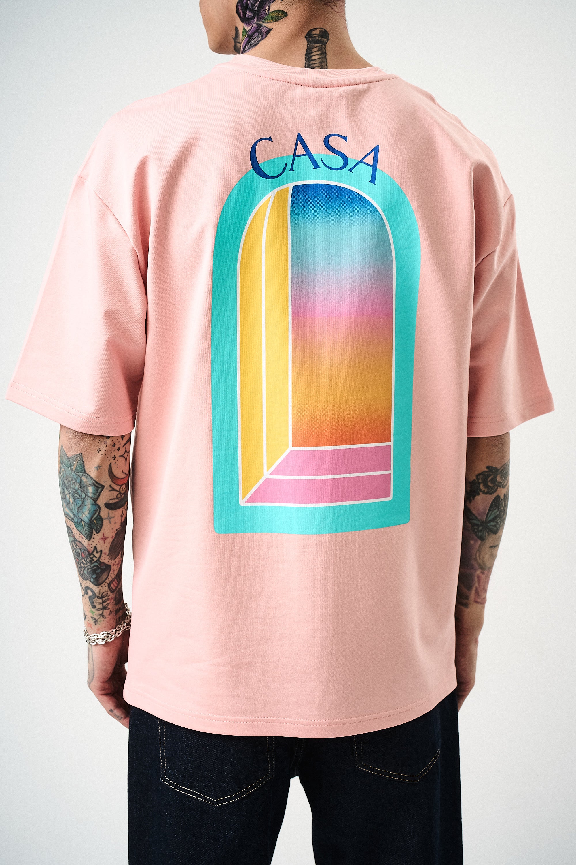 T-shirt Casa rose