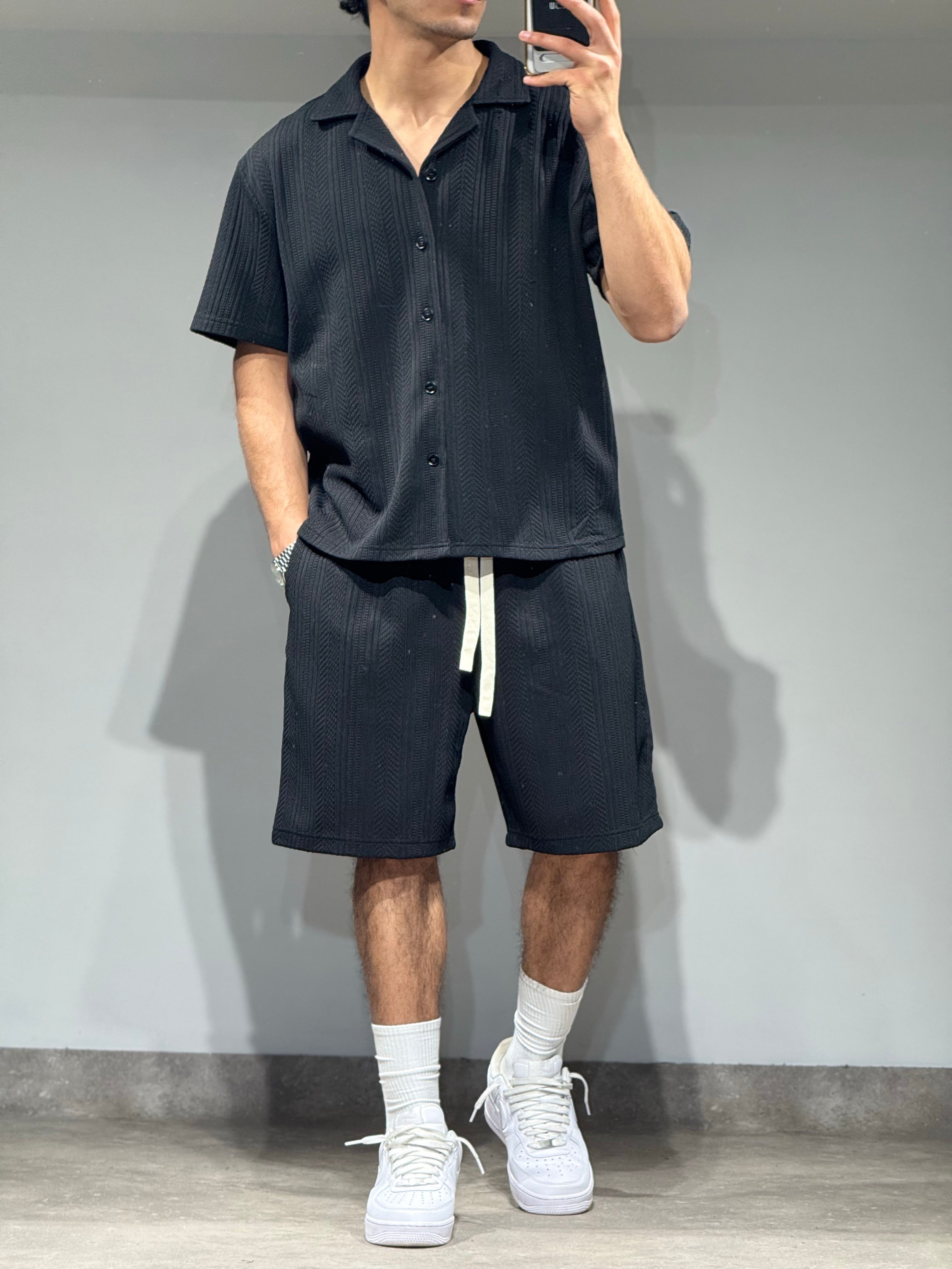 Ensemble Rio short +chemise noir