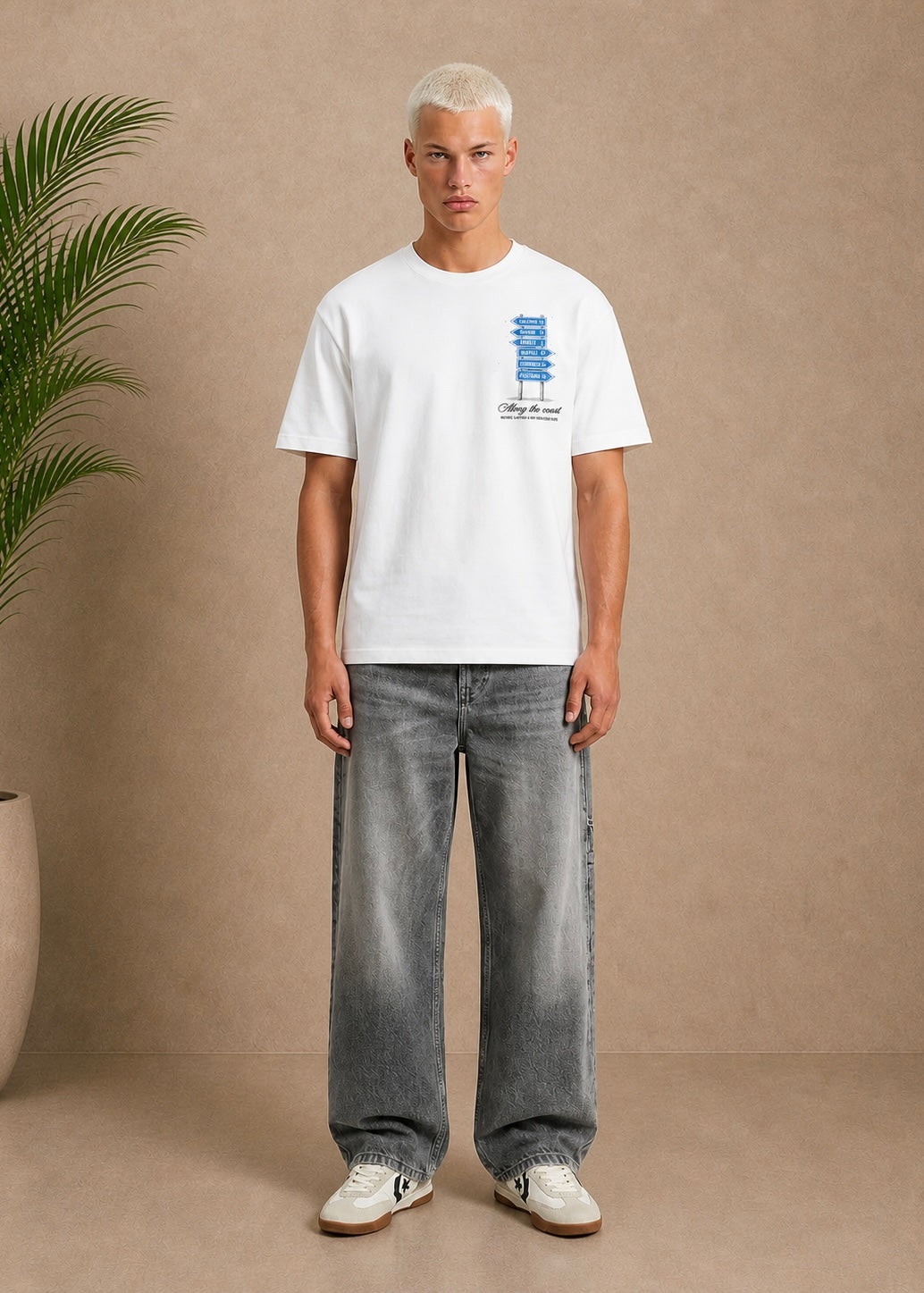 T-shirt Along the Coast blanc