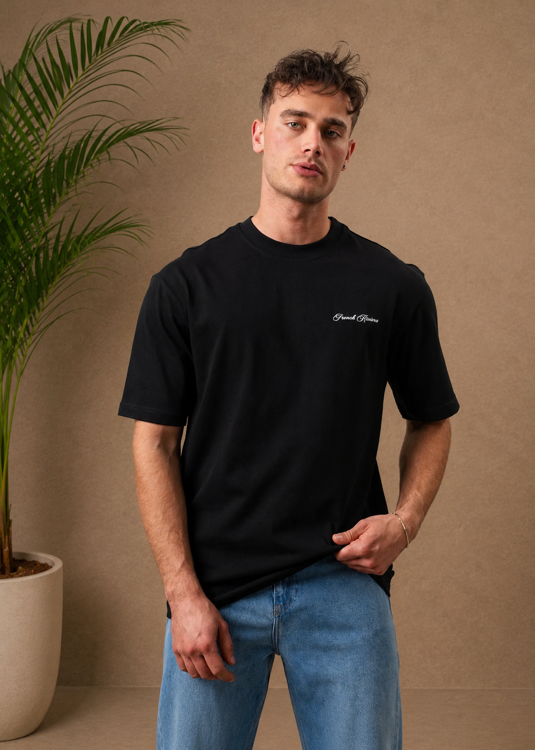 T-shirt French Riviera noir