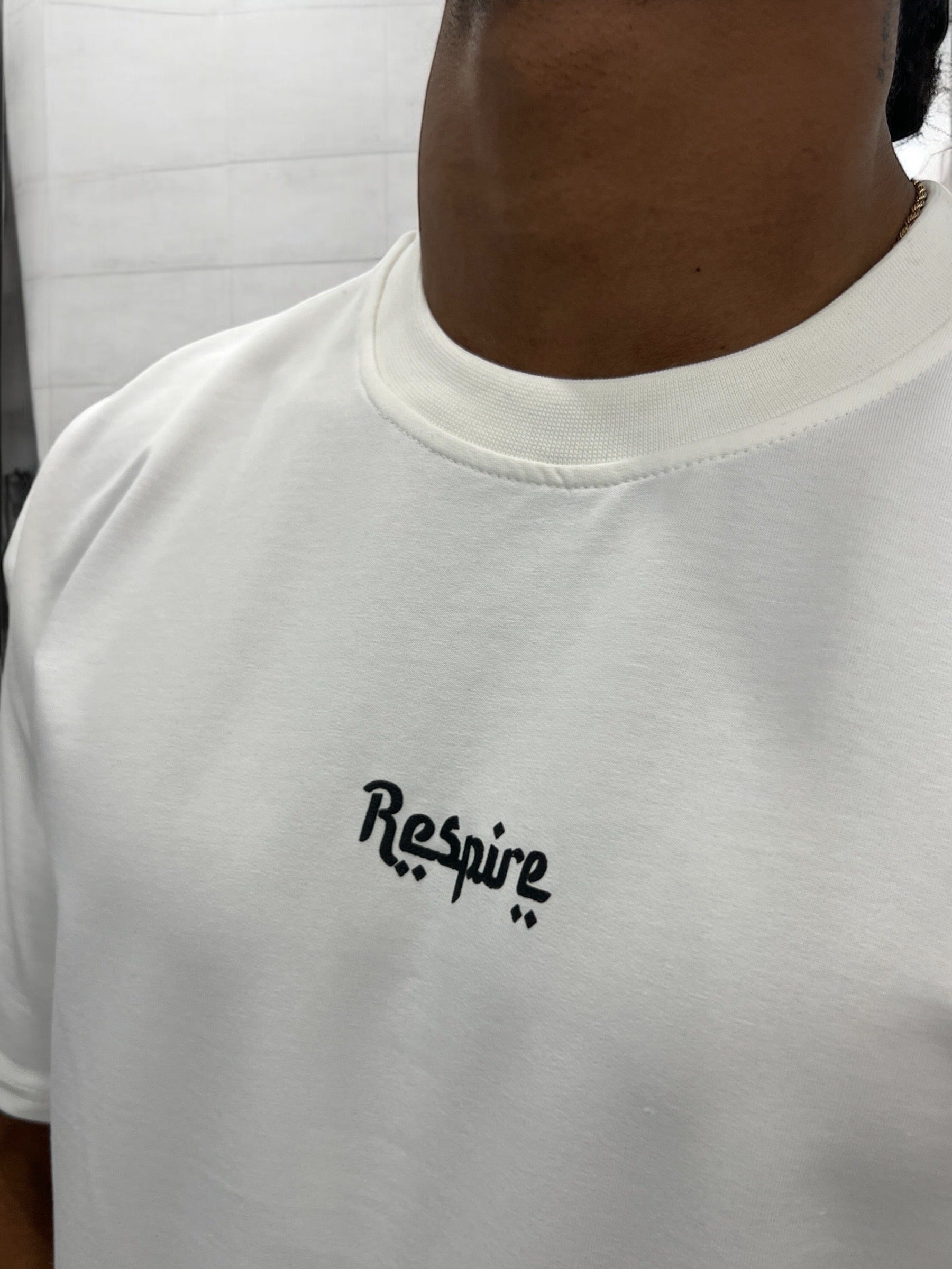 T-shirt Oversize RESPIRE blanc