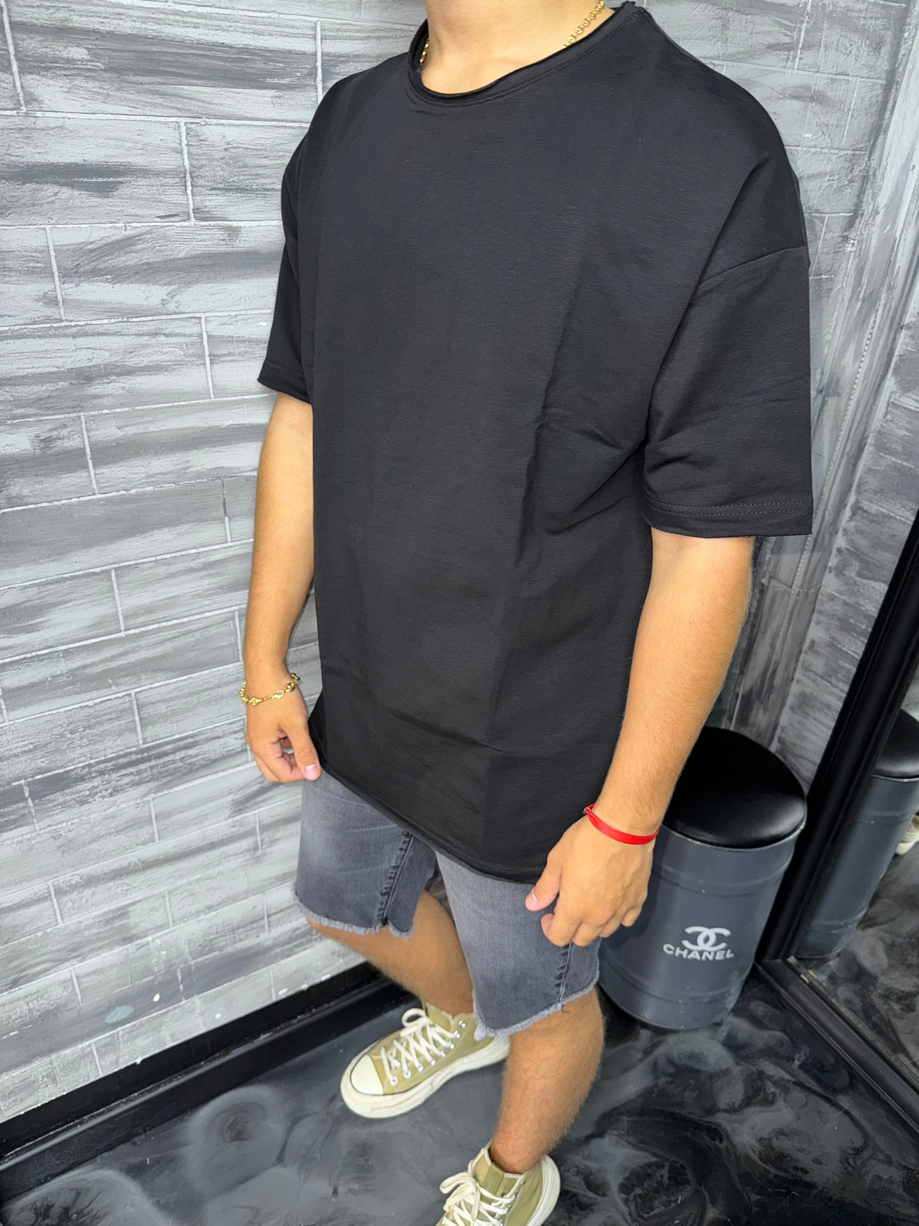 T-shirt Oversize uni noir