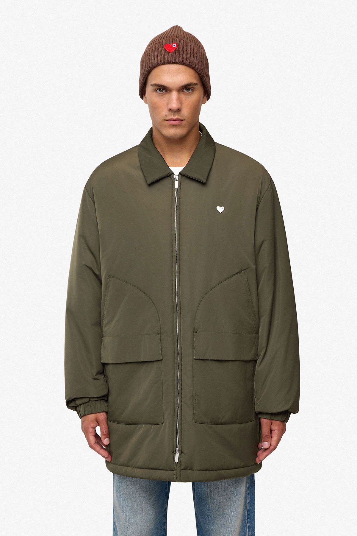 Parka doudoune Work-in kaki