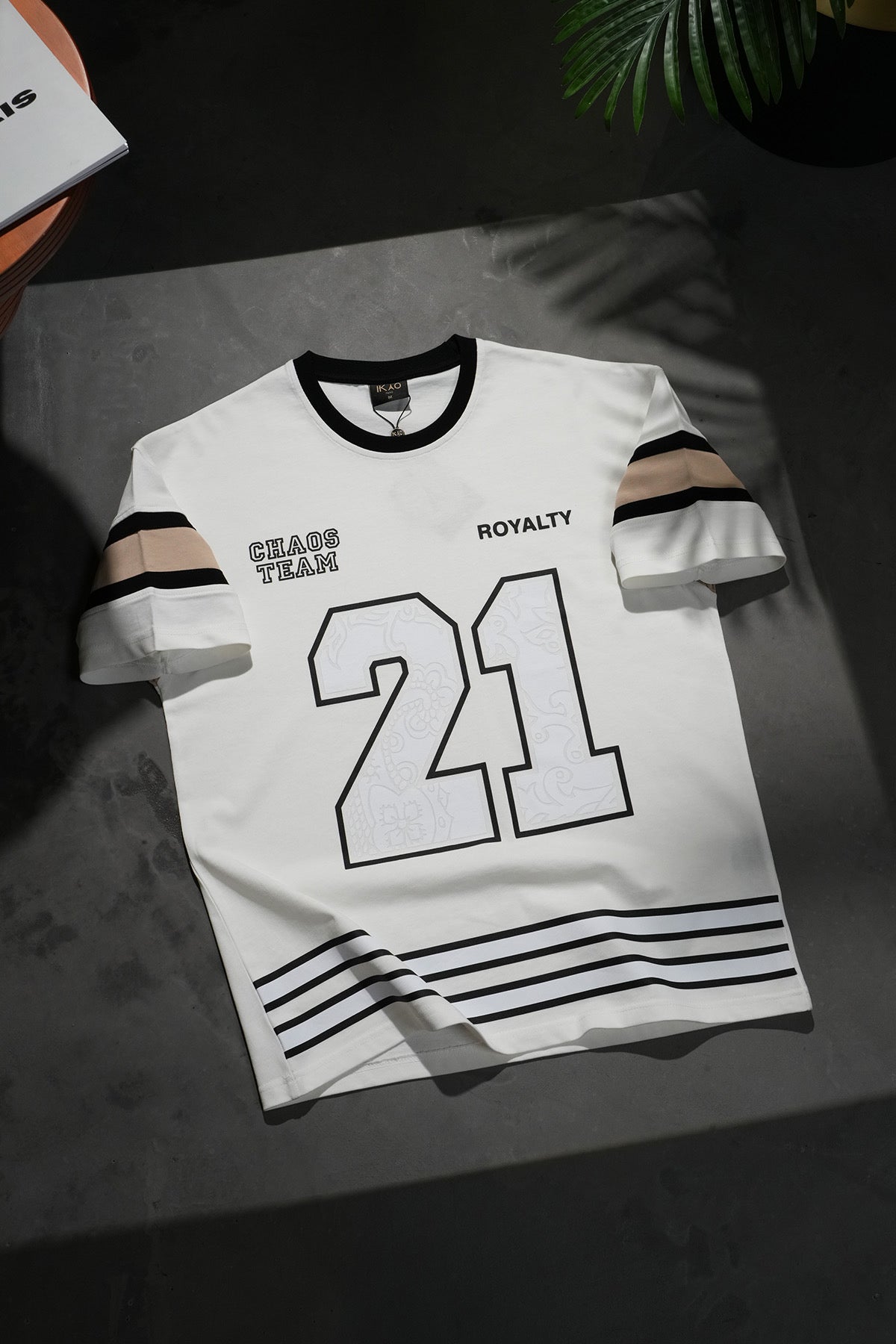 T-Shirt maillot Royalty 21 blanc
