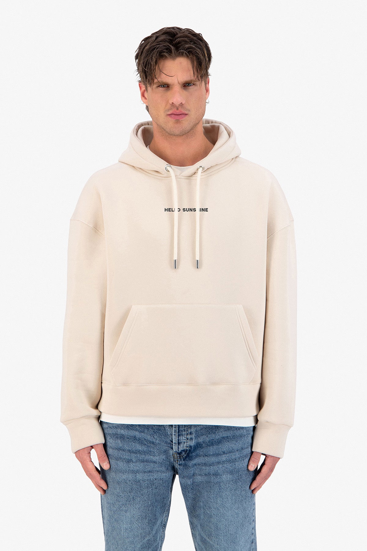 Sweat capuche beige Sunshine